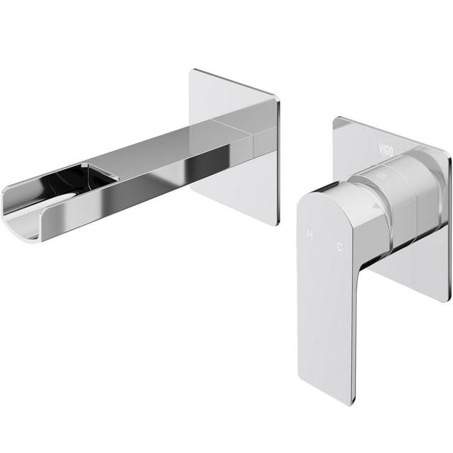 Atticus 5" H Single Handle WaterSense Wall Mount Bathroom Faucet