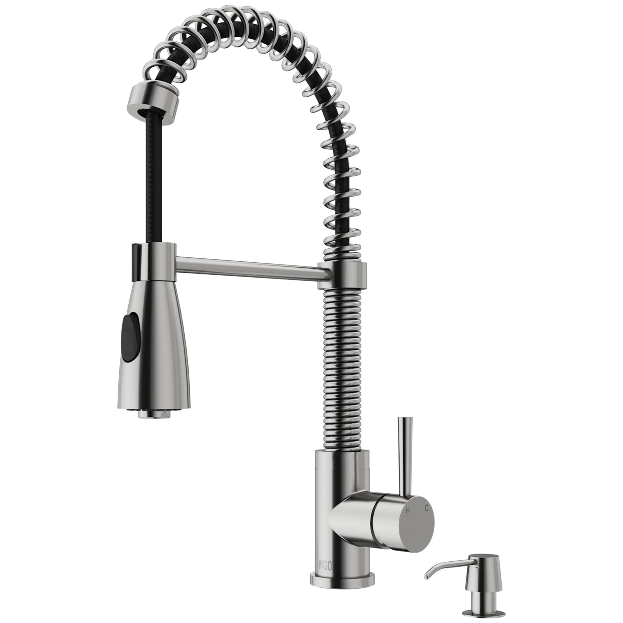 Brant 19" H 1-handle Pull-Down 2-Function Sprayer Kitchen Faucet