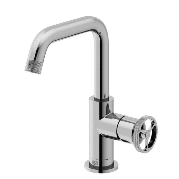 VIGO Cass 9" H Single Handle Single Hole Bathroom Faucet VG01047CH
