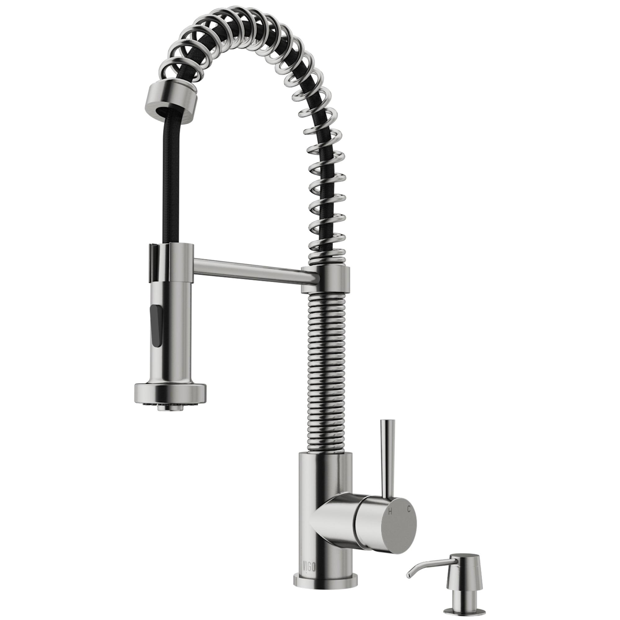 Edison 19" H 1-handle Pull-Down 2-Function Sprayer Kitchen Faucet