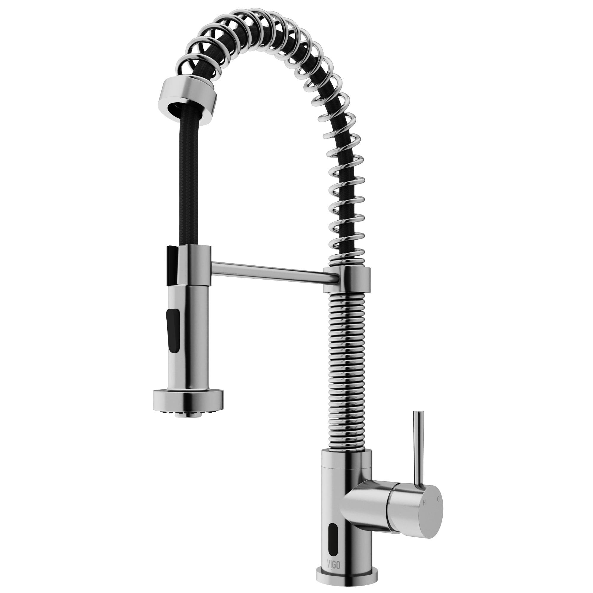 Stainless Steel Touchless Pull-Down Kitchen Faucet with Spray