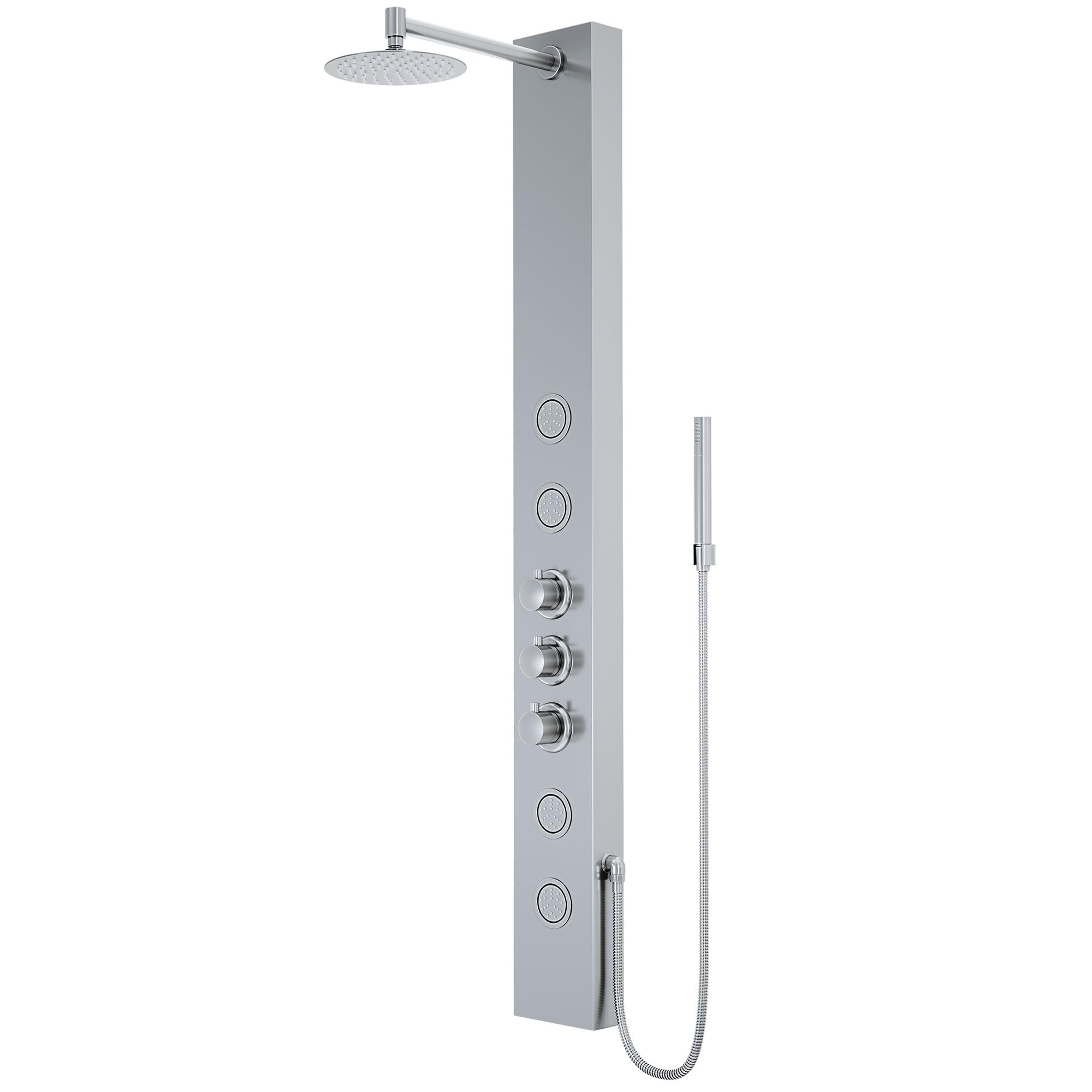 Ellington 59" Stainless Steel 4-Jet Shower Panel with Hand Shower