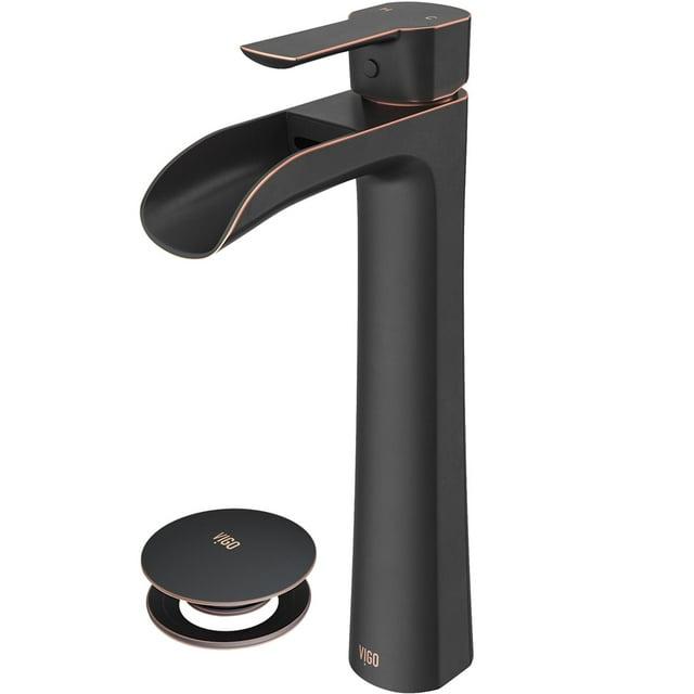 Niko 11" H Single Handle Vessel Sink Bathroom Faucetwith Pop-up Drain