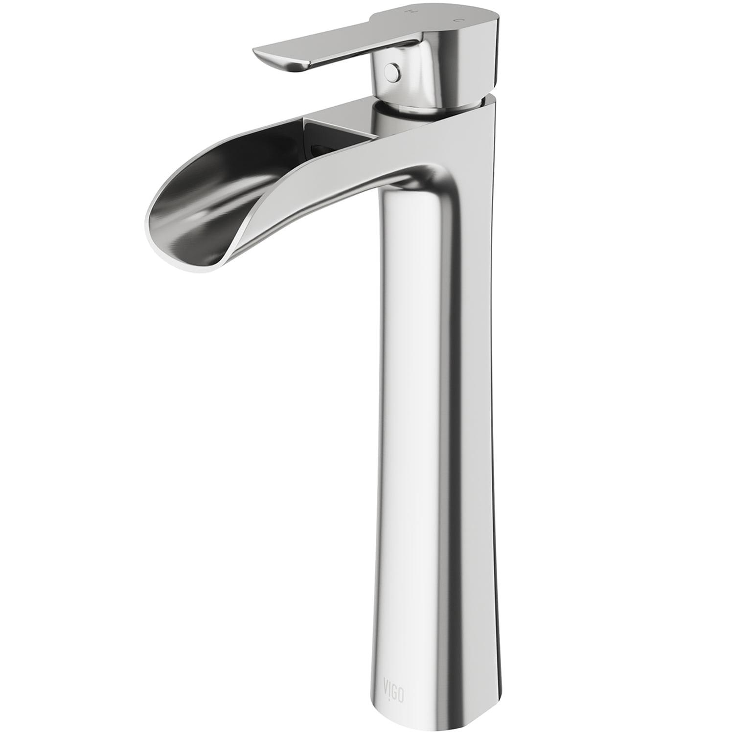 Niko 11" H Single Handle Vessel Sink Bathroom Faucetwith Pop-up Drain
