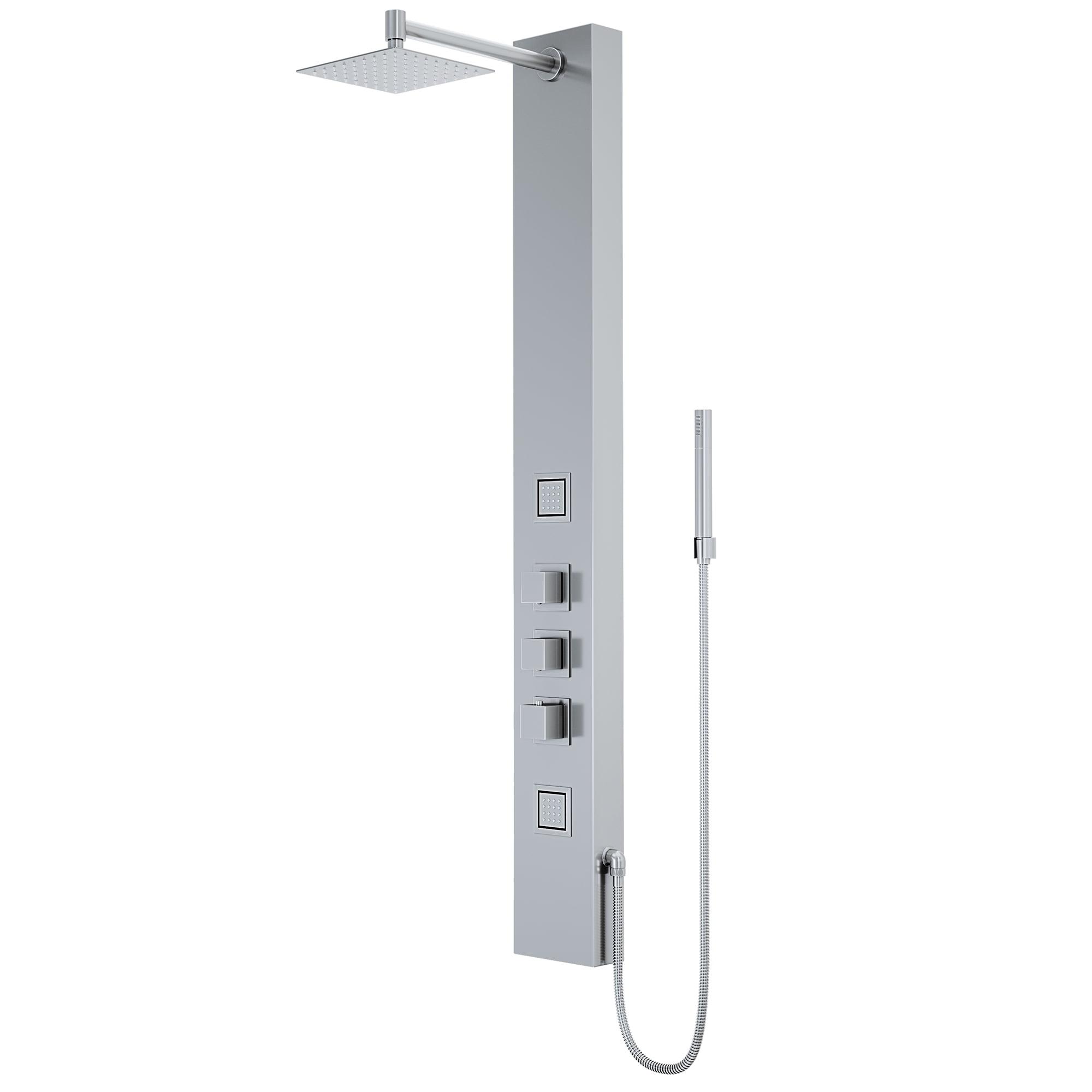 Rector 55" H X 6" W EZDivert™ 2-Jet Shower System with Hand Shower Wand and Adjustable Shower Head