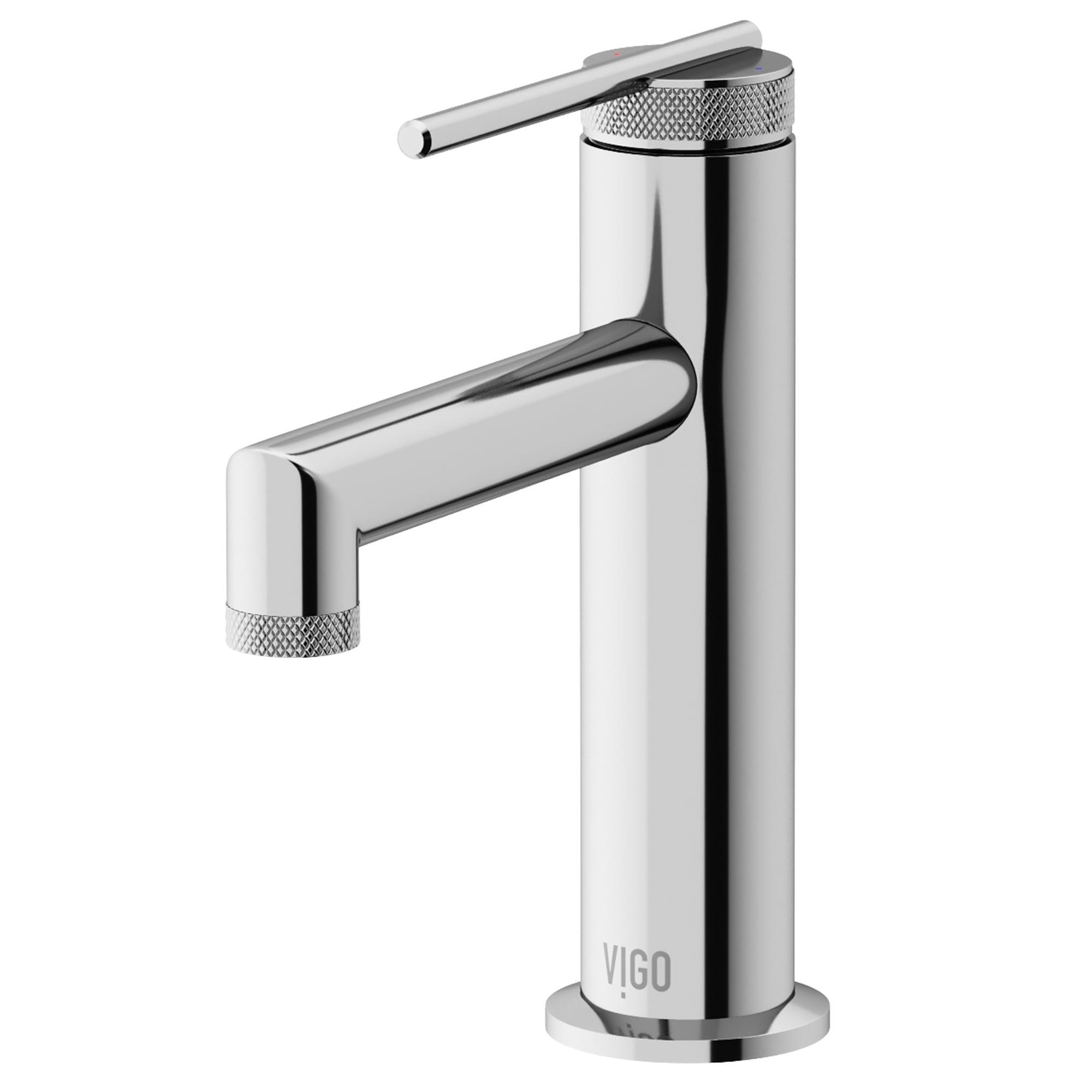 VIGO Sterling 7" High Chrome Single-Handle Bathroom Faucet