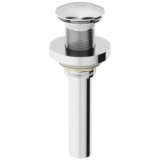 VIGO Vessel Bathroom Sink Pop-Up Drain and Mounting Ring in Chrome