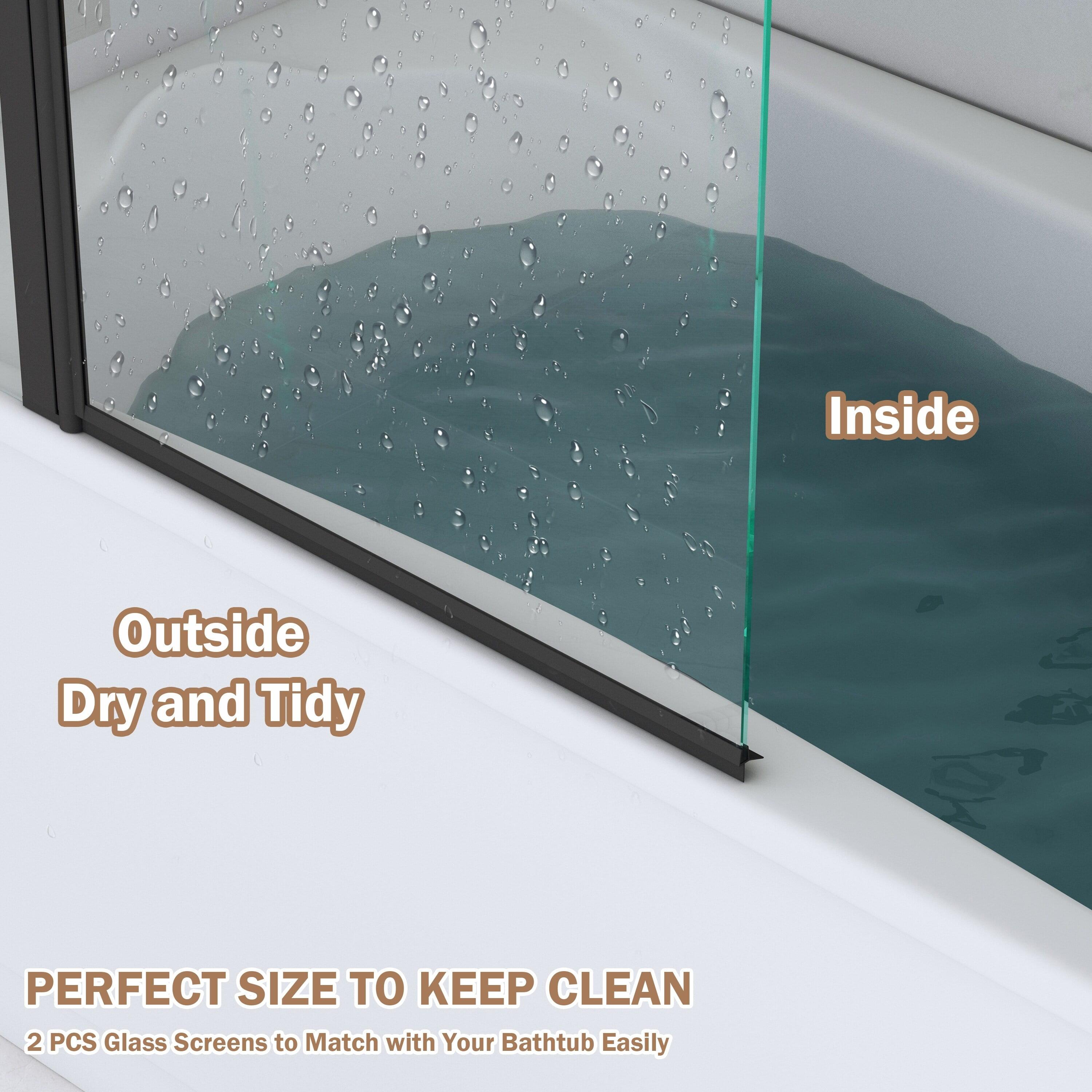 Tianle-2024-SH-TD 39.3'' - W x 55'' H Door Frameless Tub Door with