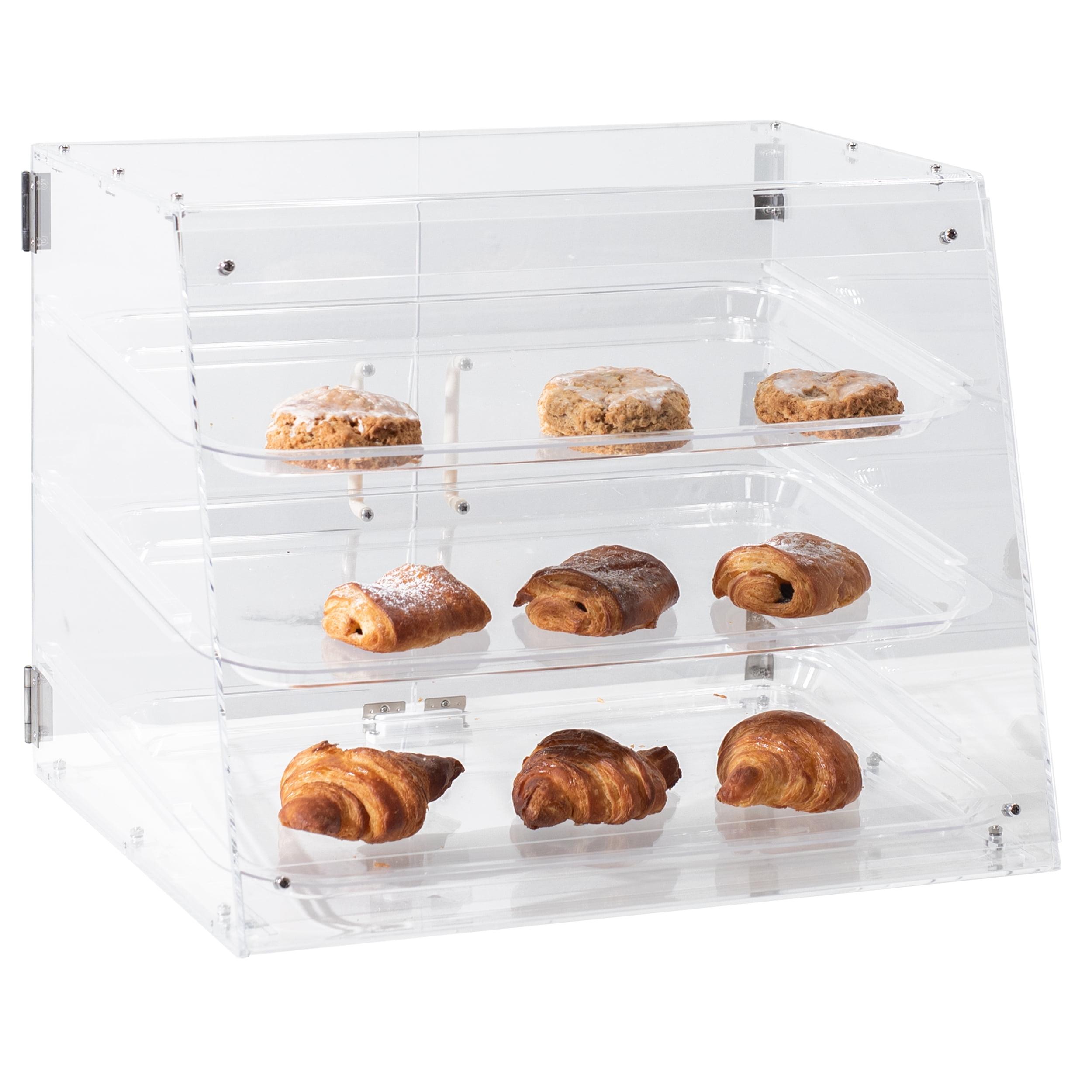 Modern Polished Acrylic Tiered Pastry Tray Display