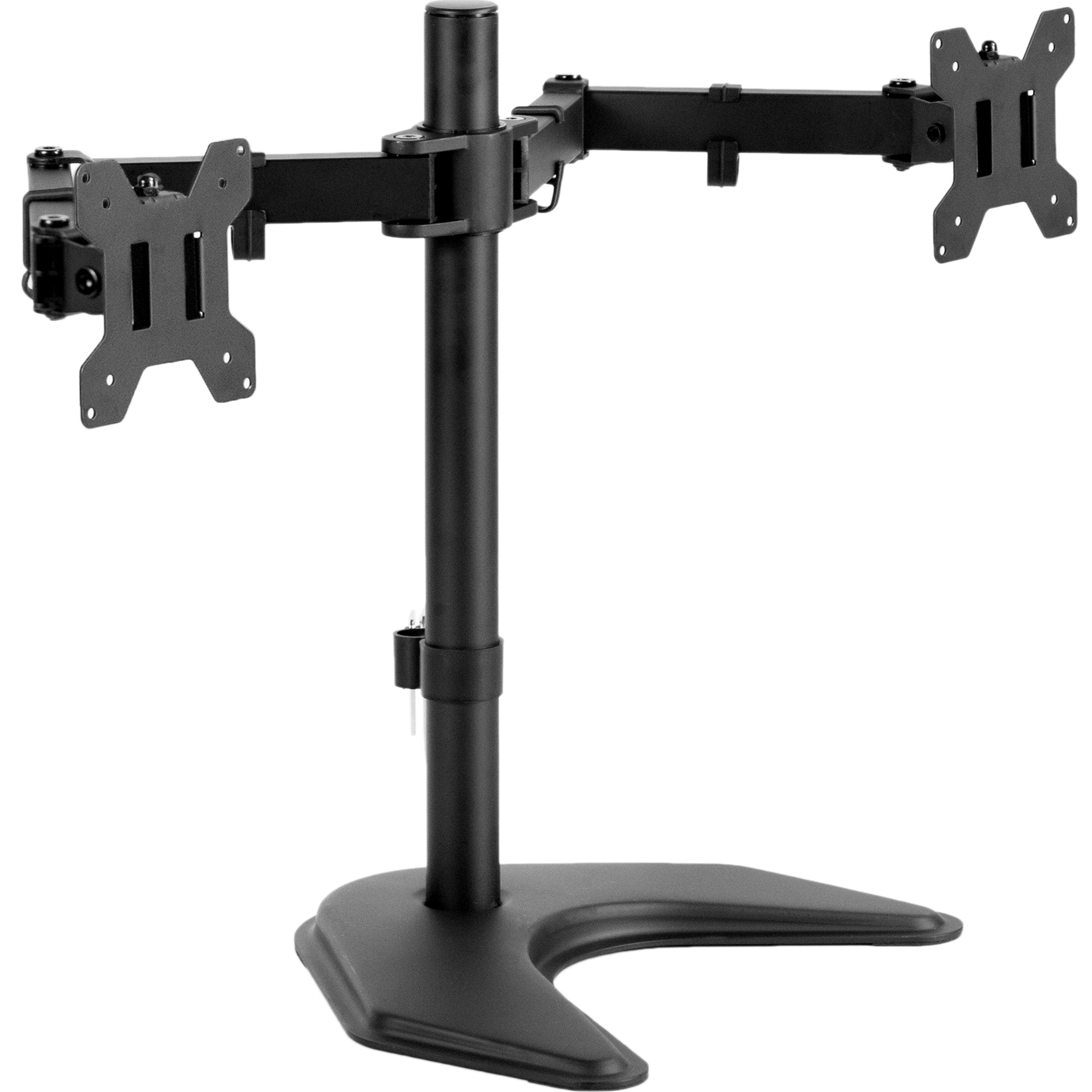 VIVO Black Dual Monitor Articulating Desk Stand Mount, Fits Up to 27" Screens