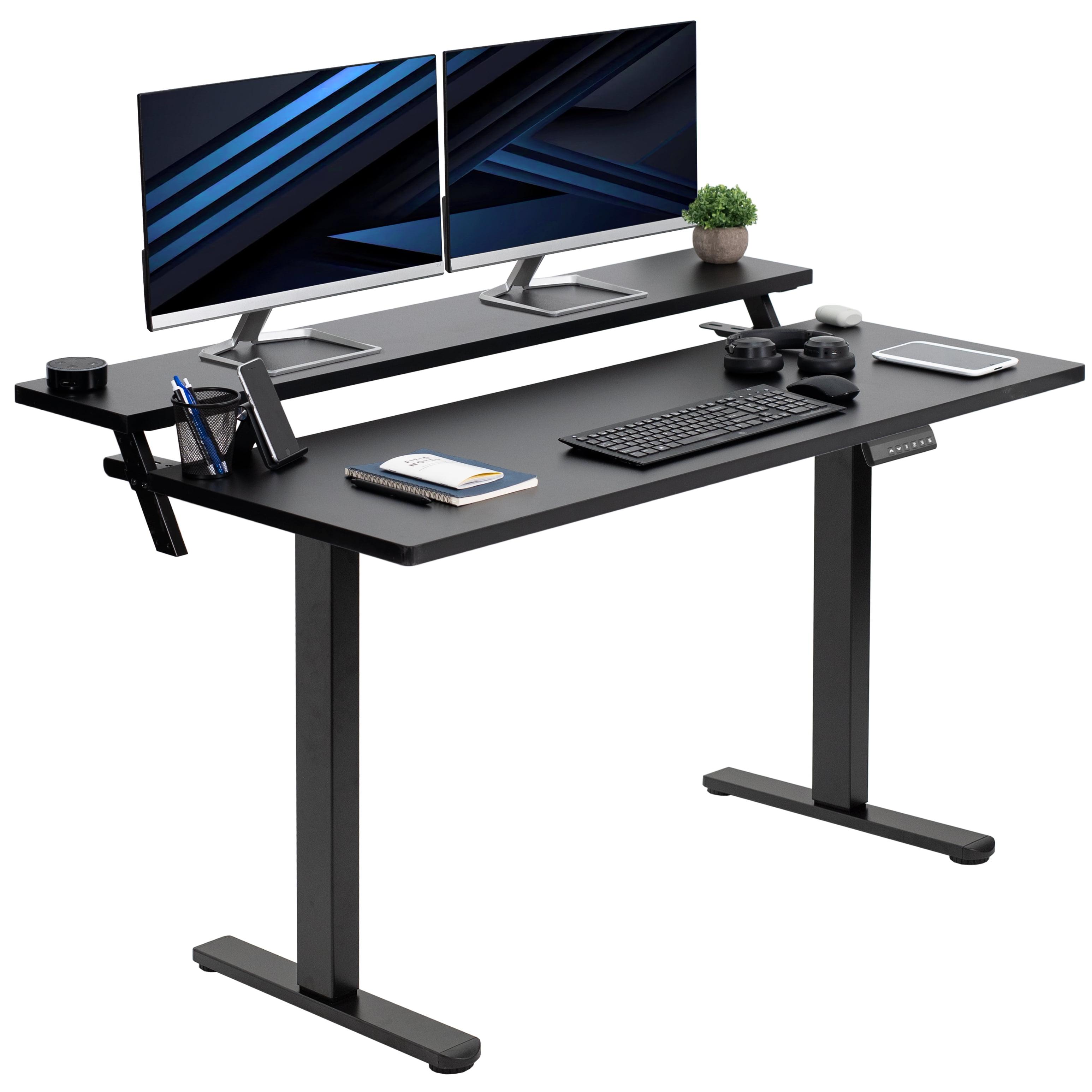 Black 55" Electric Dual Motor Adjustable Standing Desk