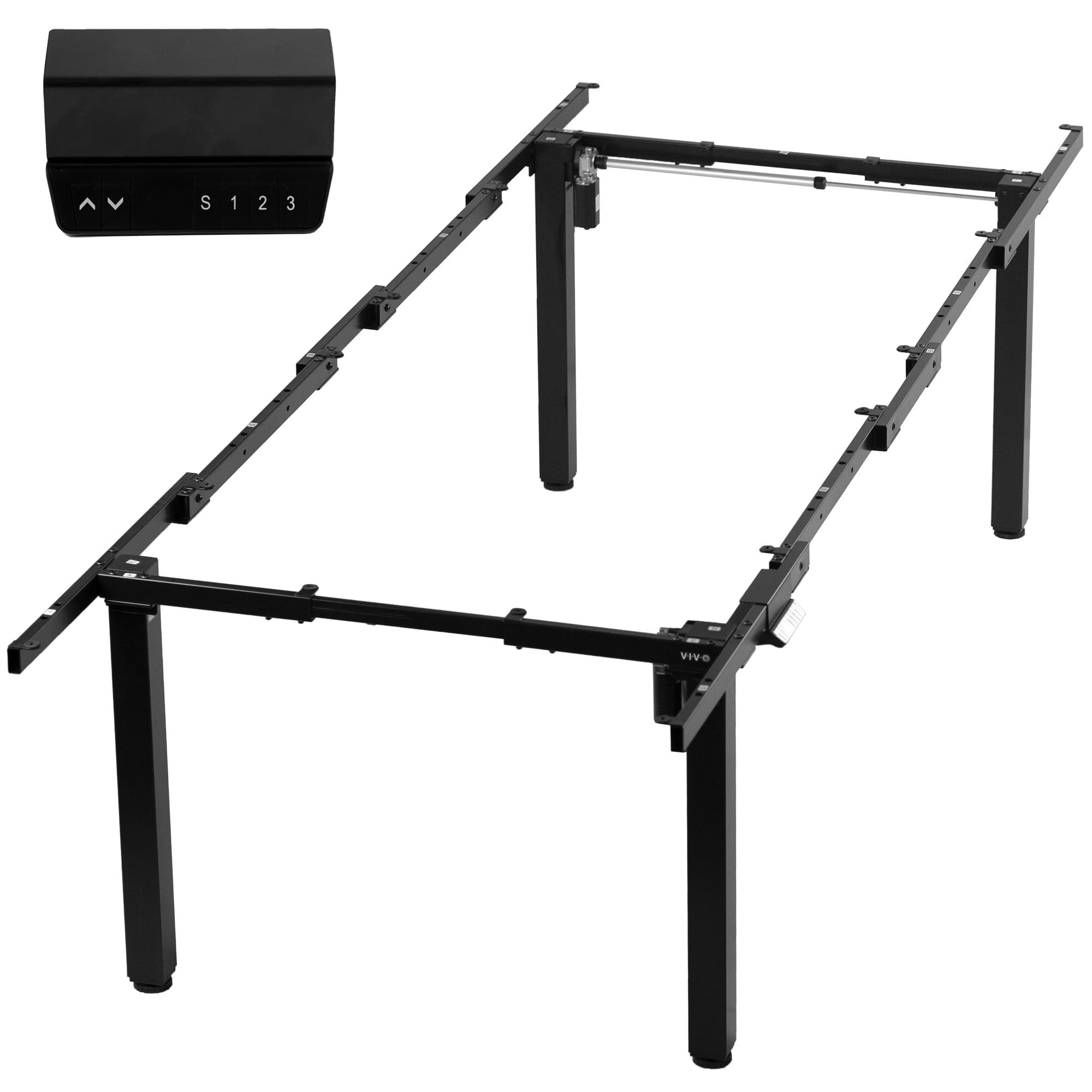 VIVO Black Electric Dual Motor Adjustable Steel Desk Frame