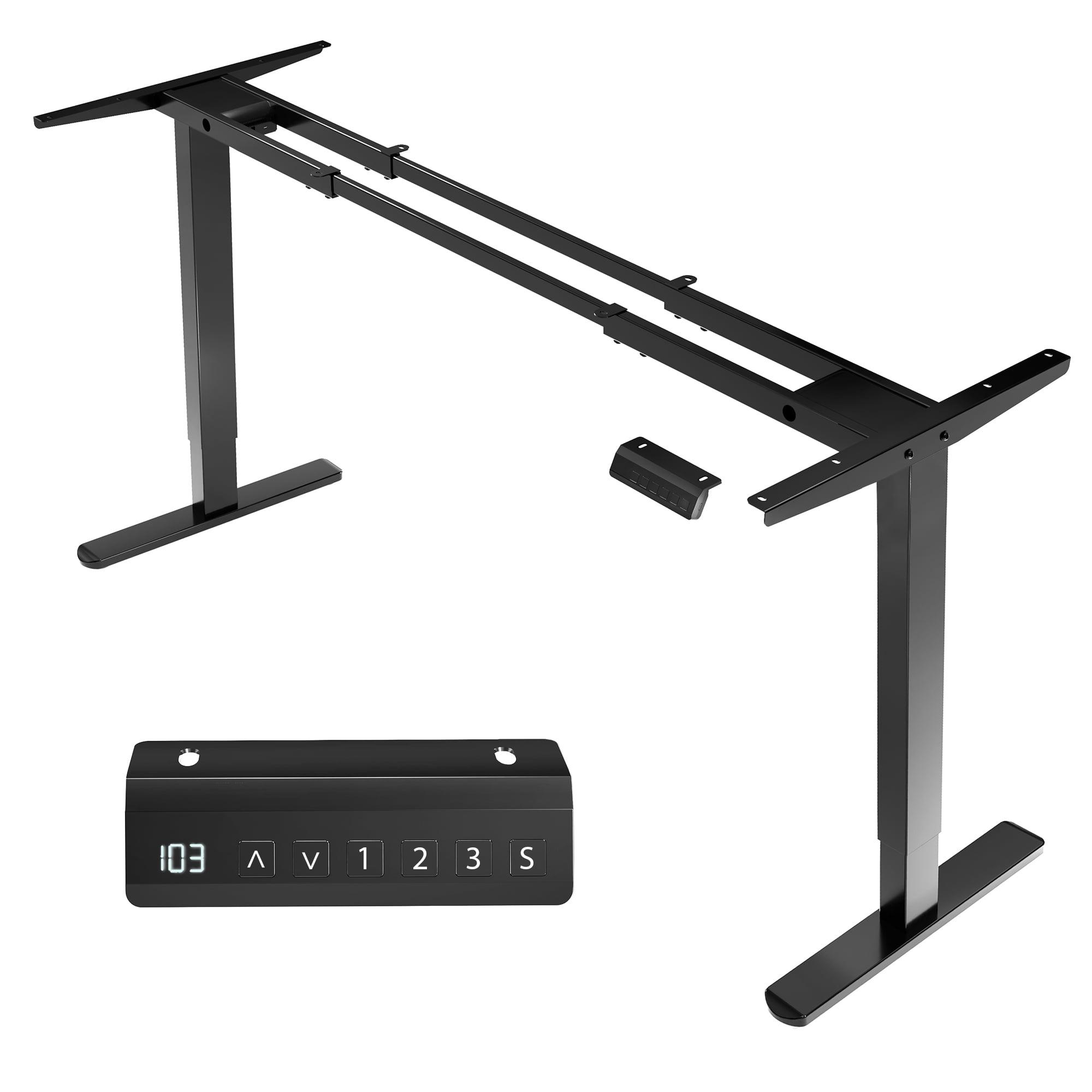 Adjustable Black Steel Electric Dual Motor Desk Frame