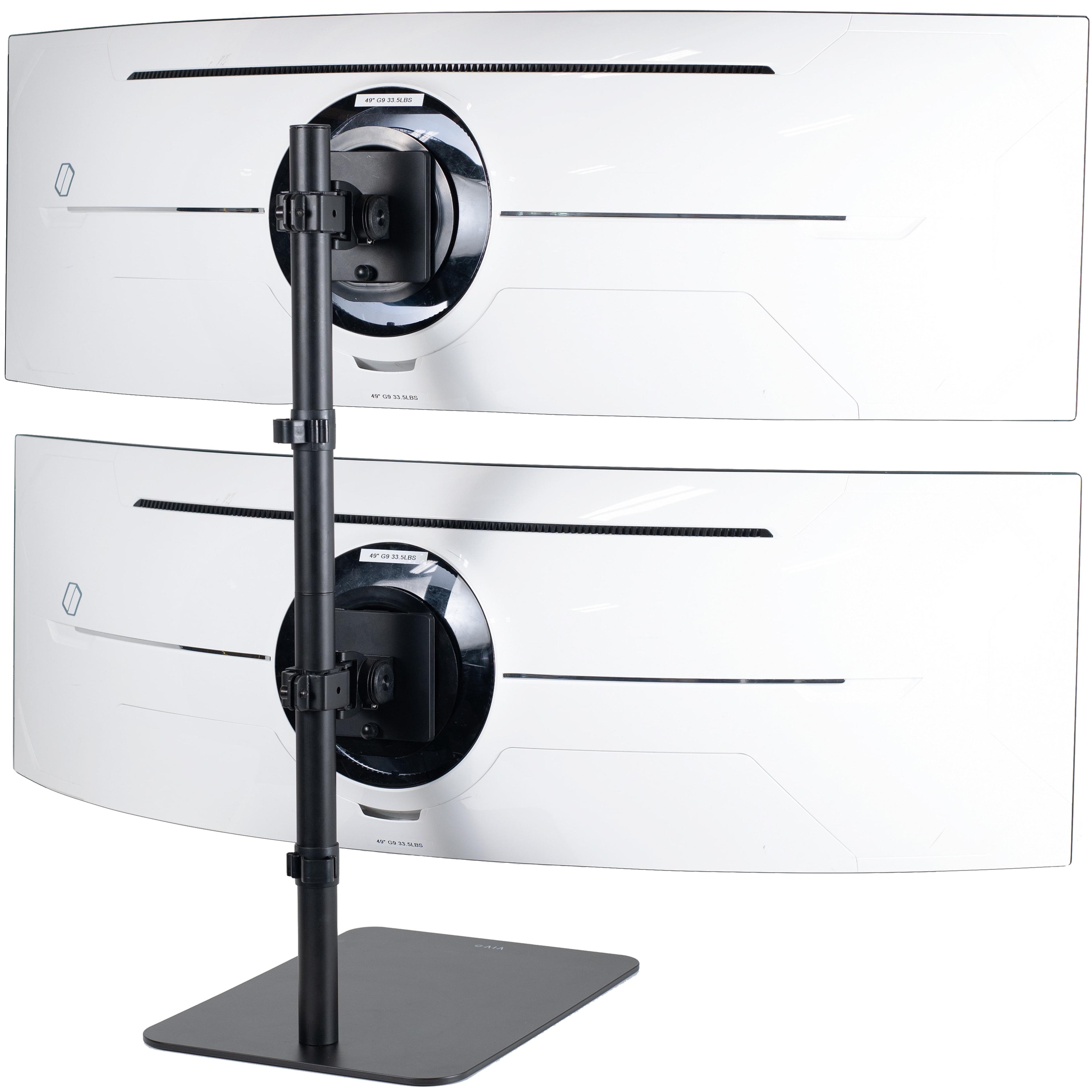 VIVO Dual Ultrawide Monitor Desk Stand, Adjustable Mount for 2 Screens up to 49"