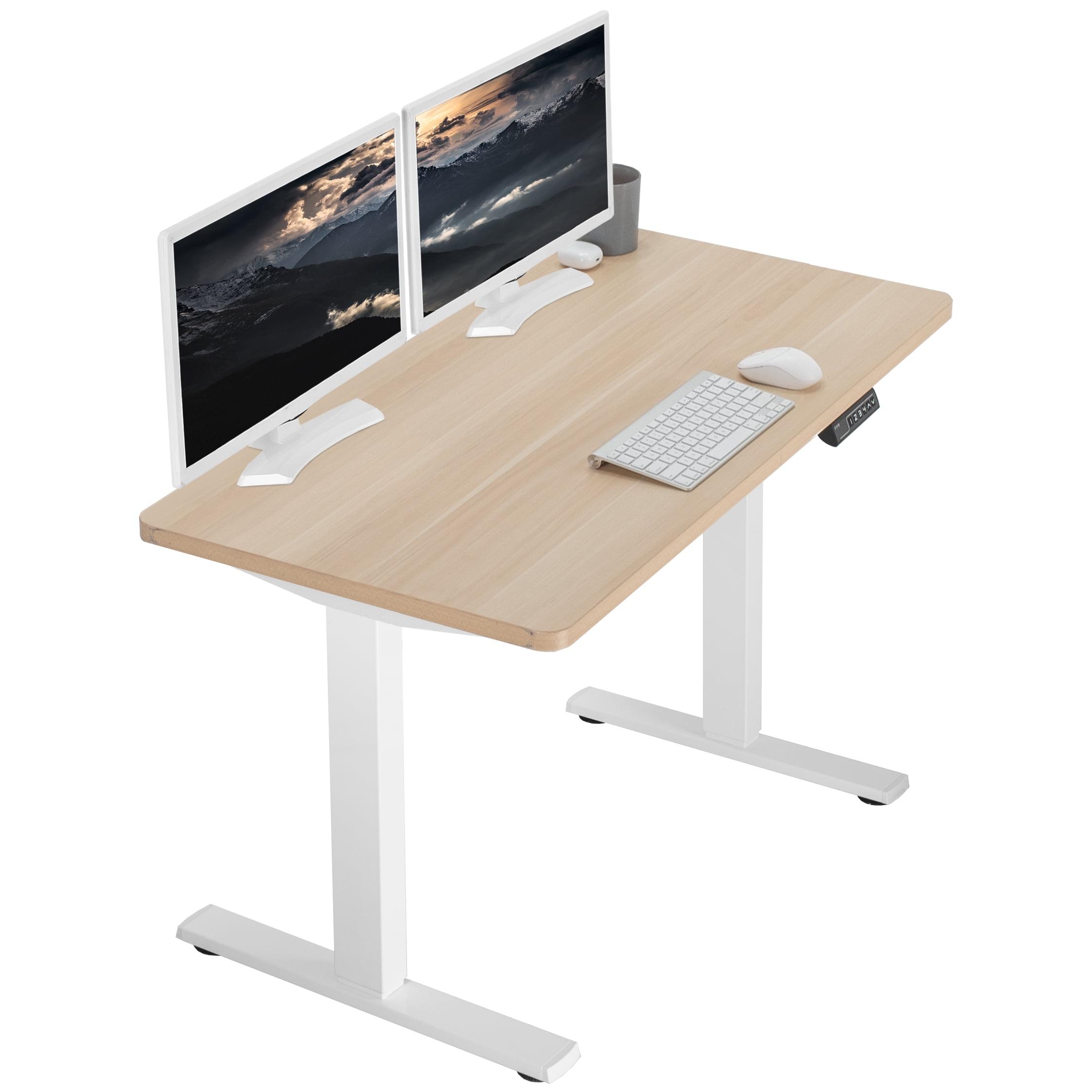 VIVO Single Motor Electric Desk with Push Button Memory Controller