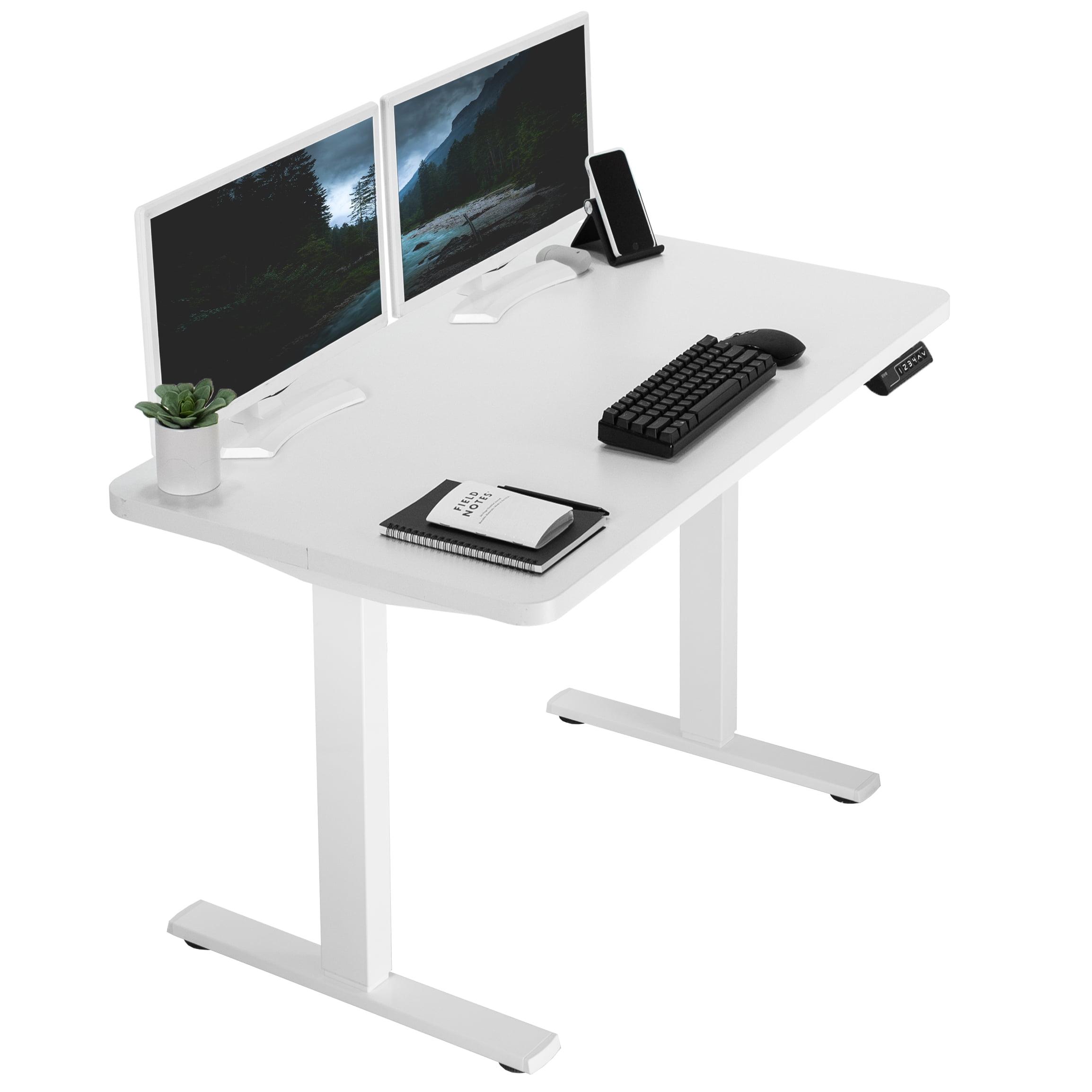 VIVO Single Motor Electric Desk with Push Button Memory Controller