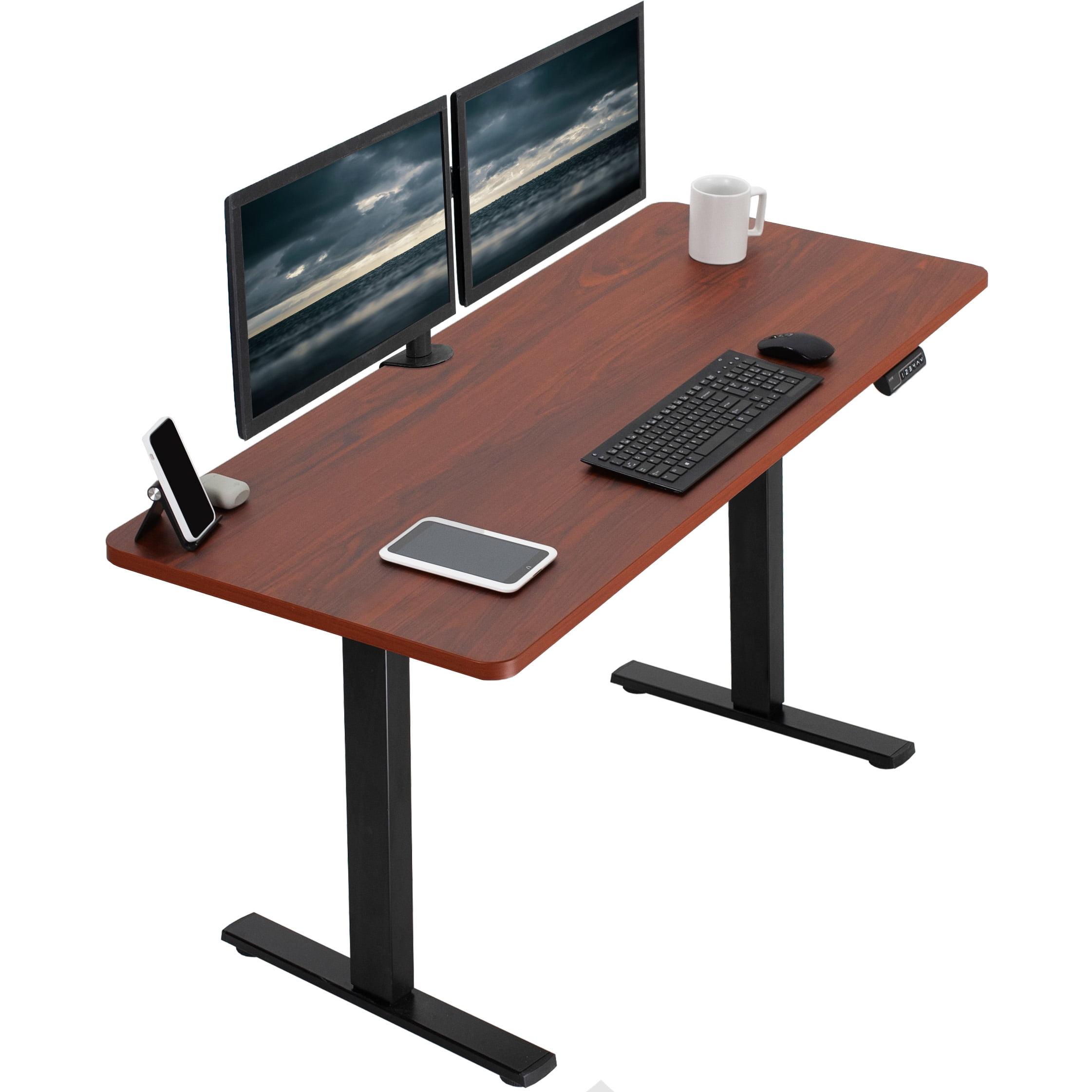 VIVO Single Motor Electric Desk with Push Button Memory Controller