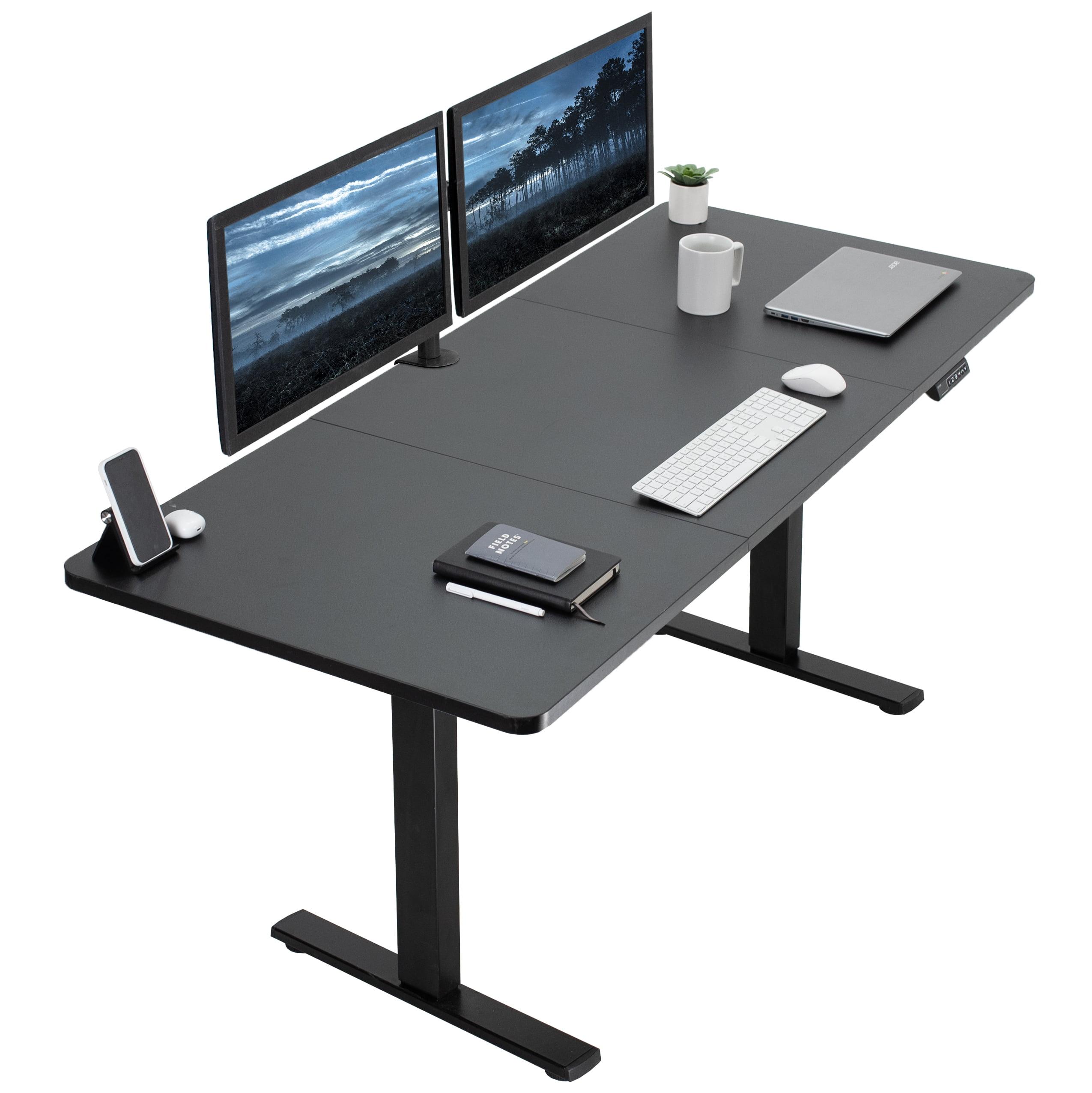 VIVO Single Motor Electric Desk with Push Button Memory Controller