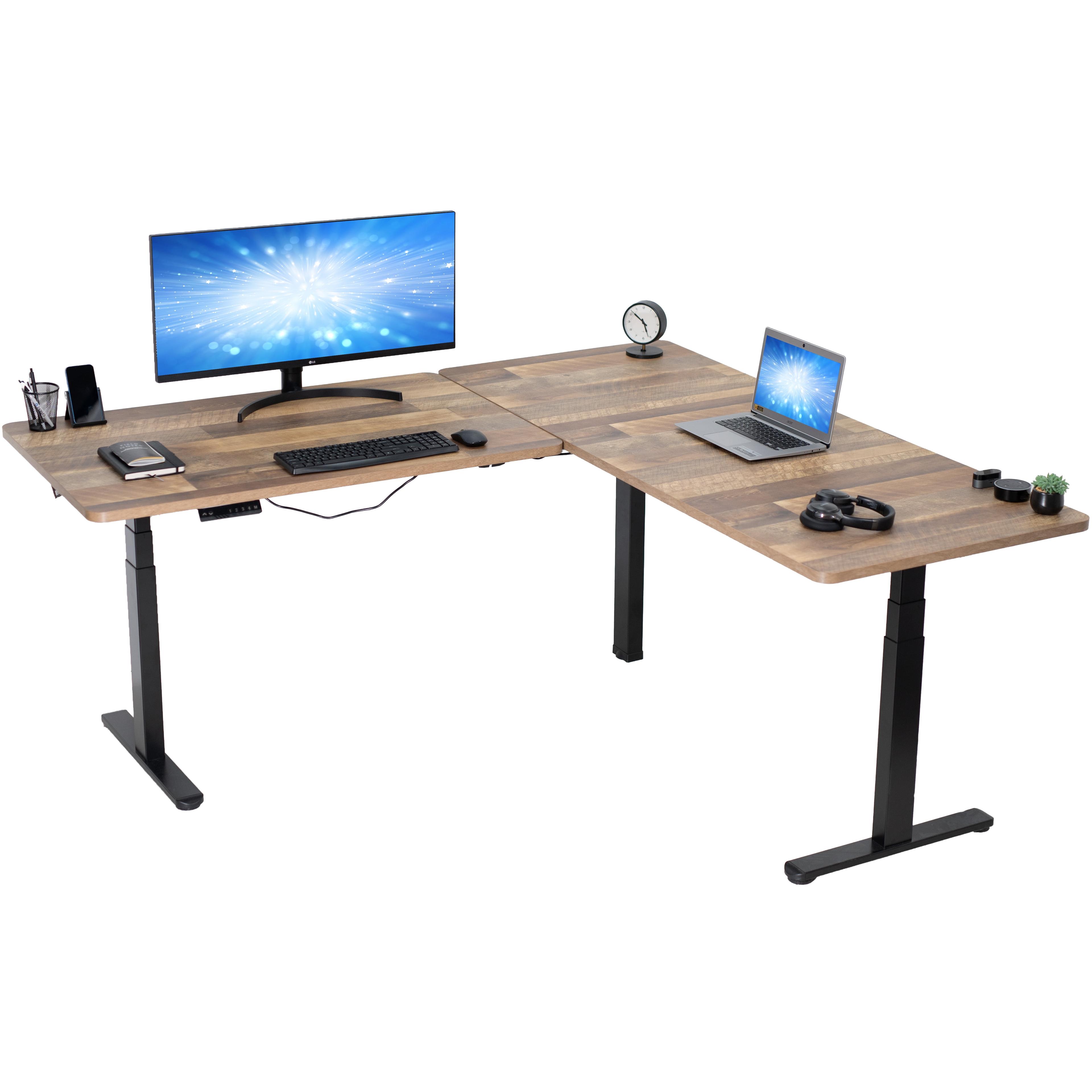Vivo VIVO Electric 77" x 71" Corner Stand Up Desk, 3E7B Series