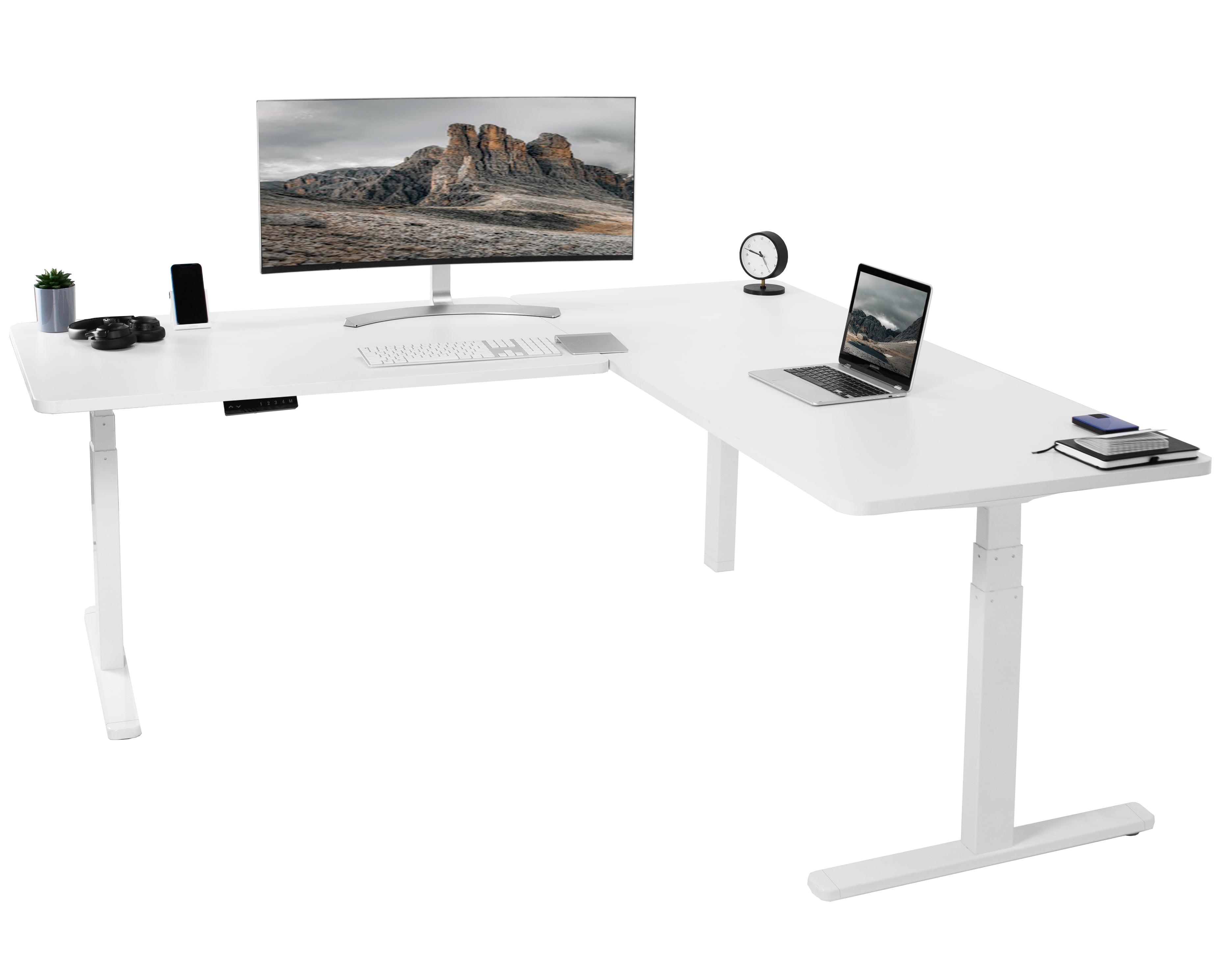 VIVO Electric 77" x 71" Corner Stand Up Desk, 3E7B Series | Wayfair