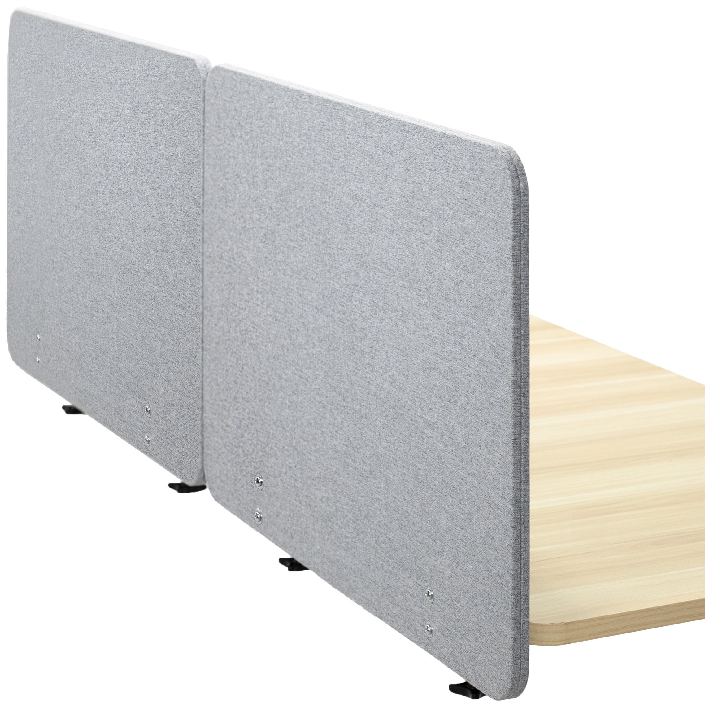 Gray PET Clamp-on 71" x 24" Desktop Privacy Panels