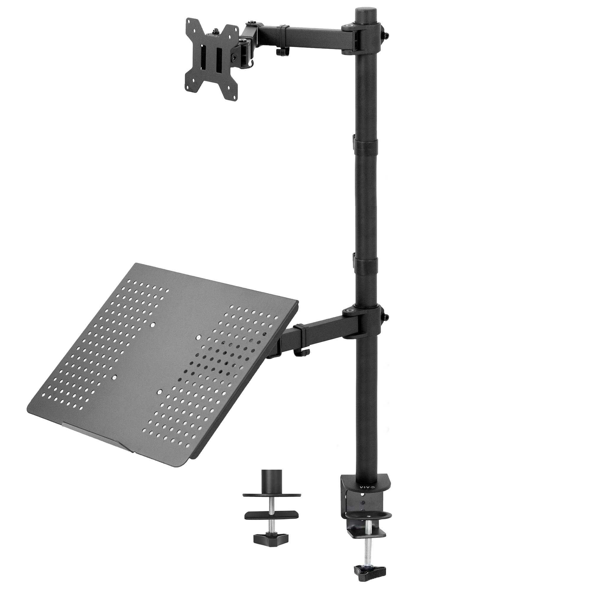 Extra Tall Black Adjustable Laptop and Monitor Stand