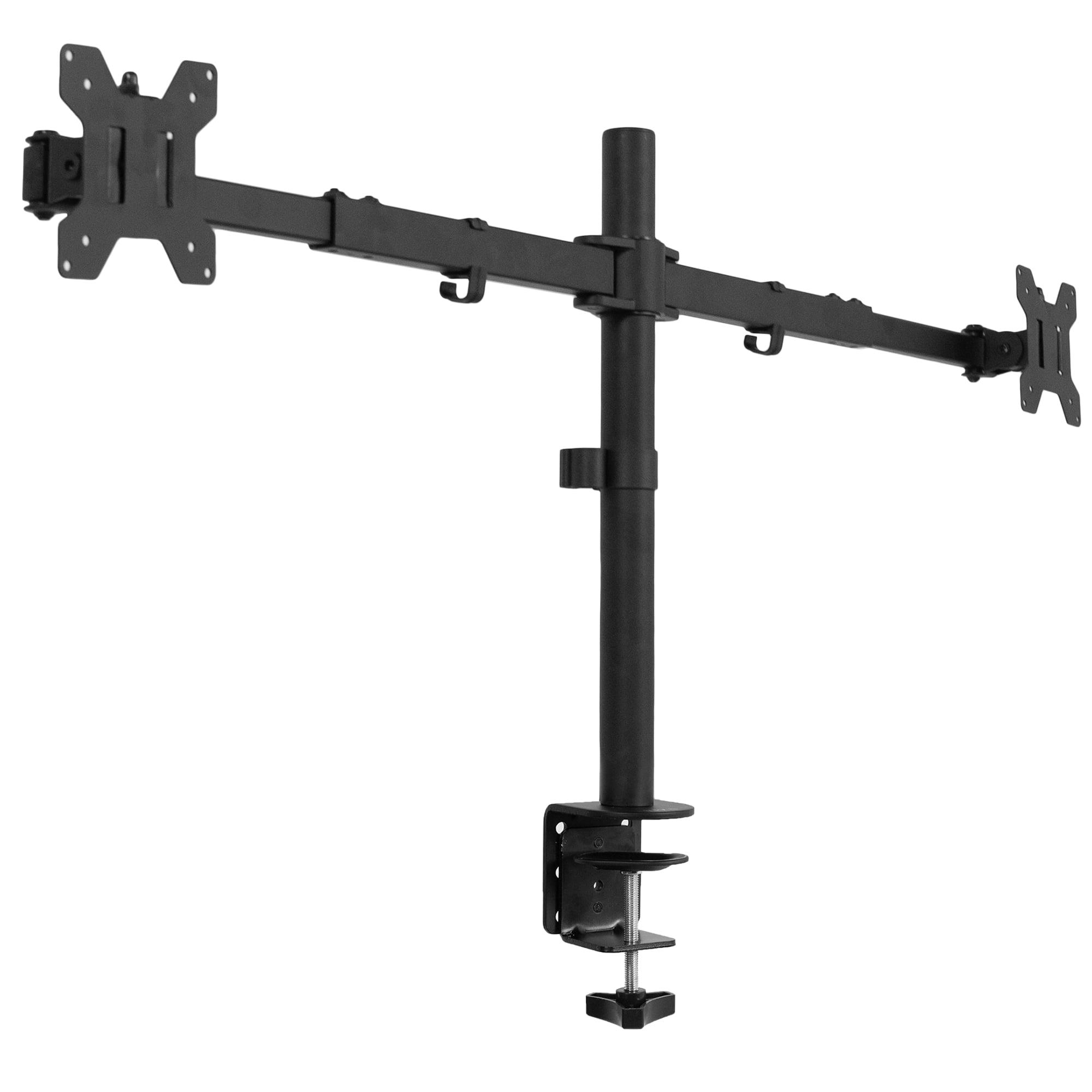 Vivo Flush-Fit Dual Monitor Desk Mount, 27"-38", Black