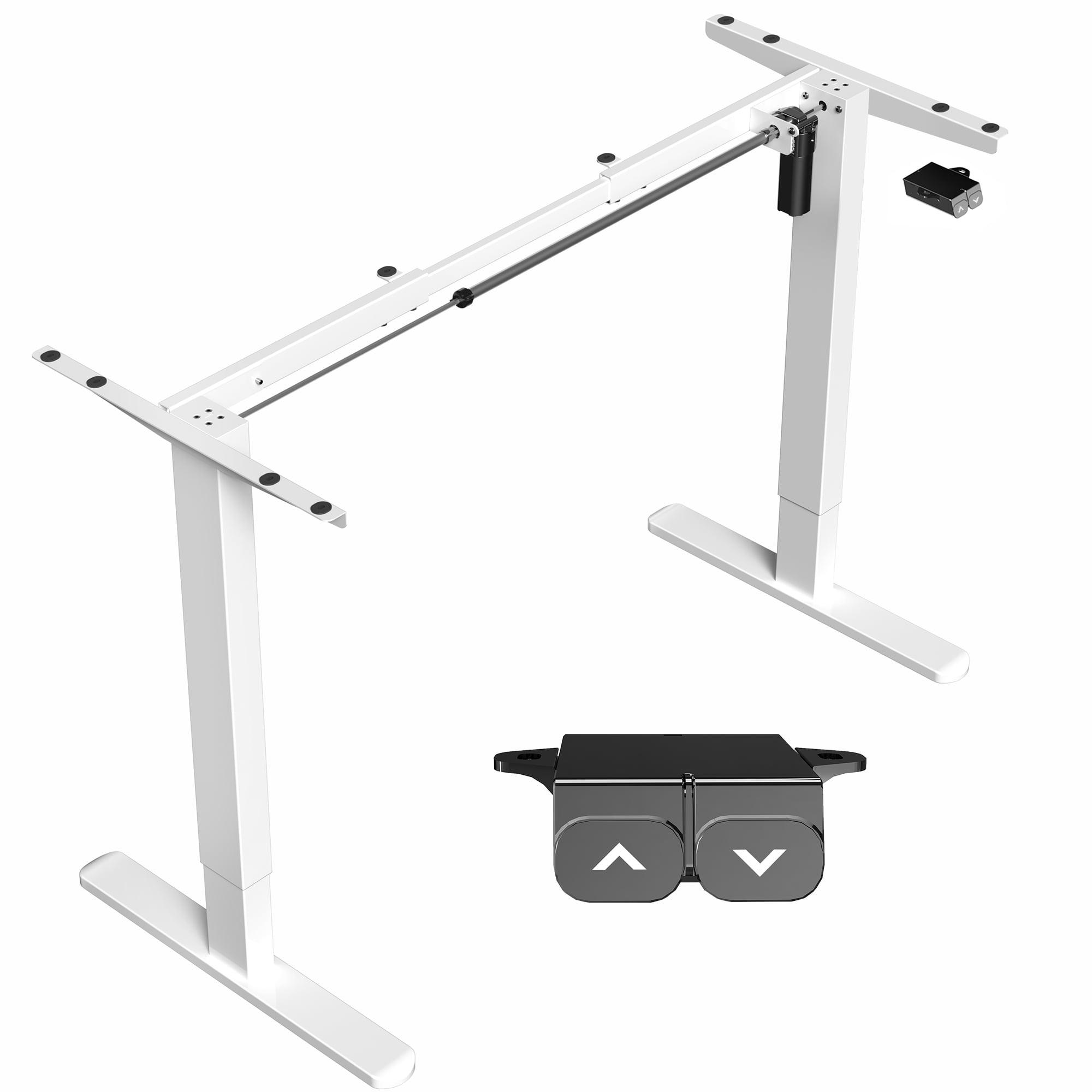 White Adjustable Height Electric Standing Desk Frame