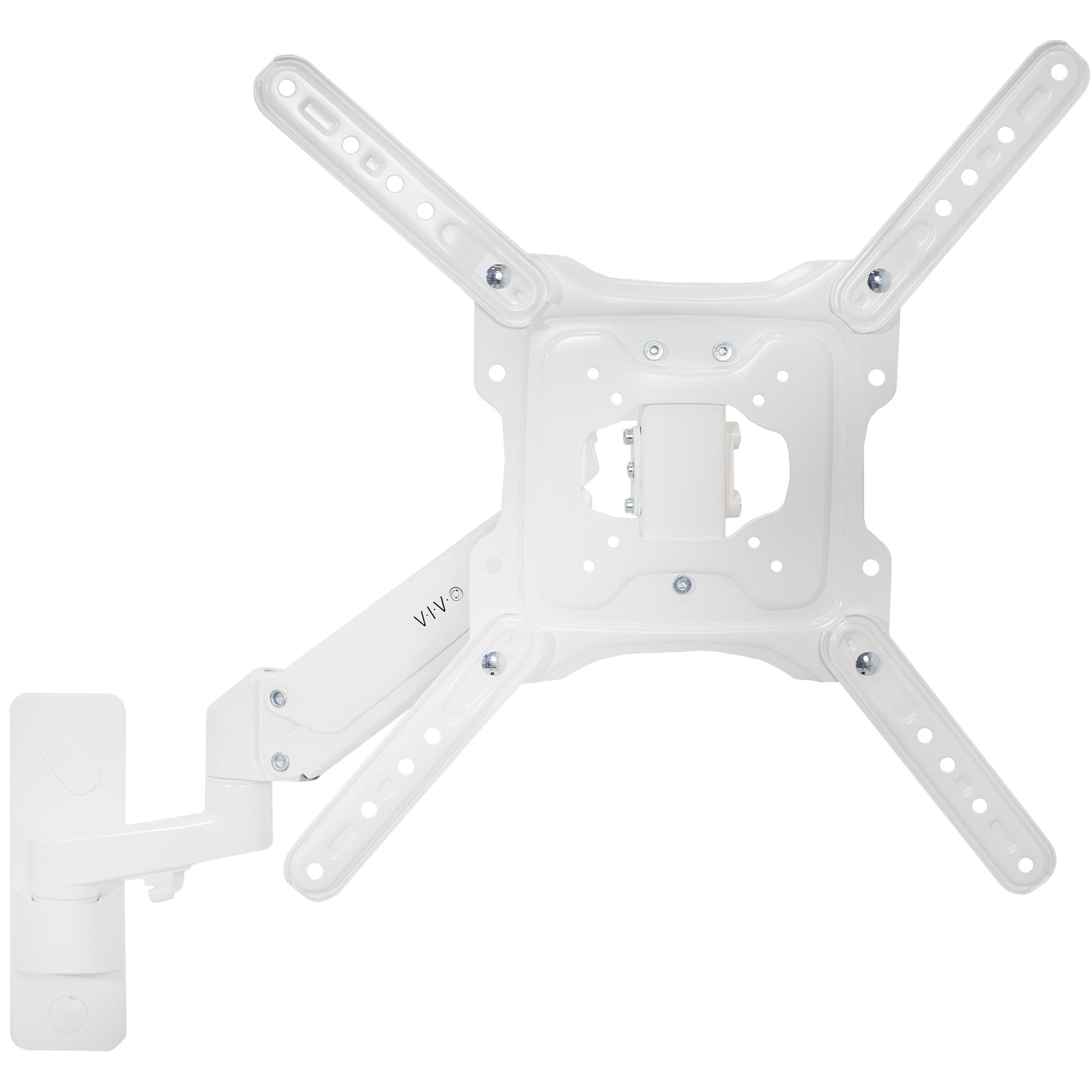 White Premium Aluminum Full-Motion TV Wall Mount for 23" to 55" Screens