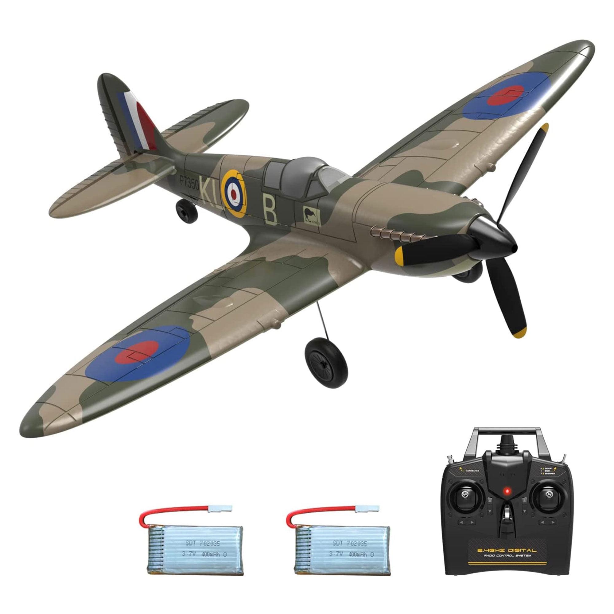 Open Box 4-CH Spitfire One Key Remote Control Airplane with Xpilot Stabilizer