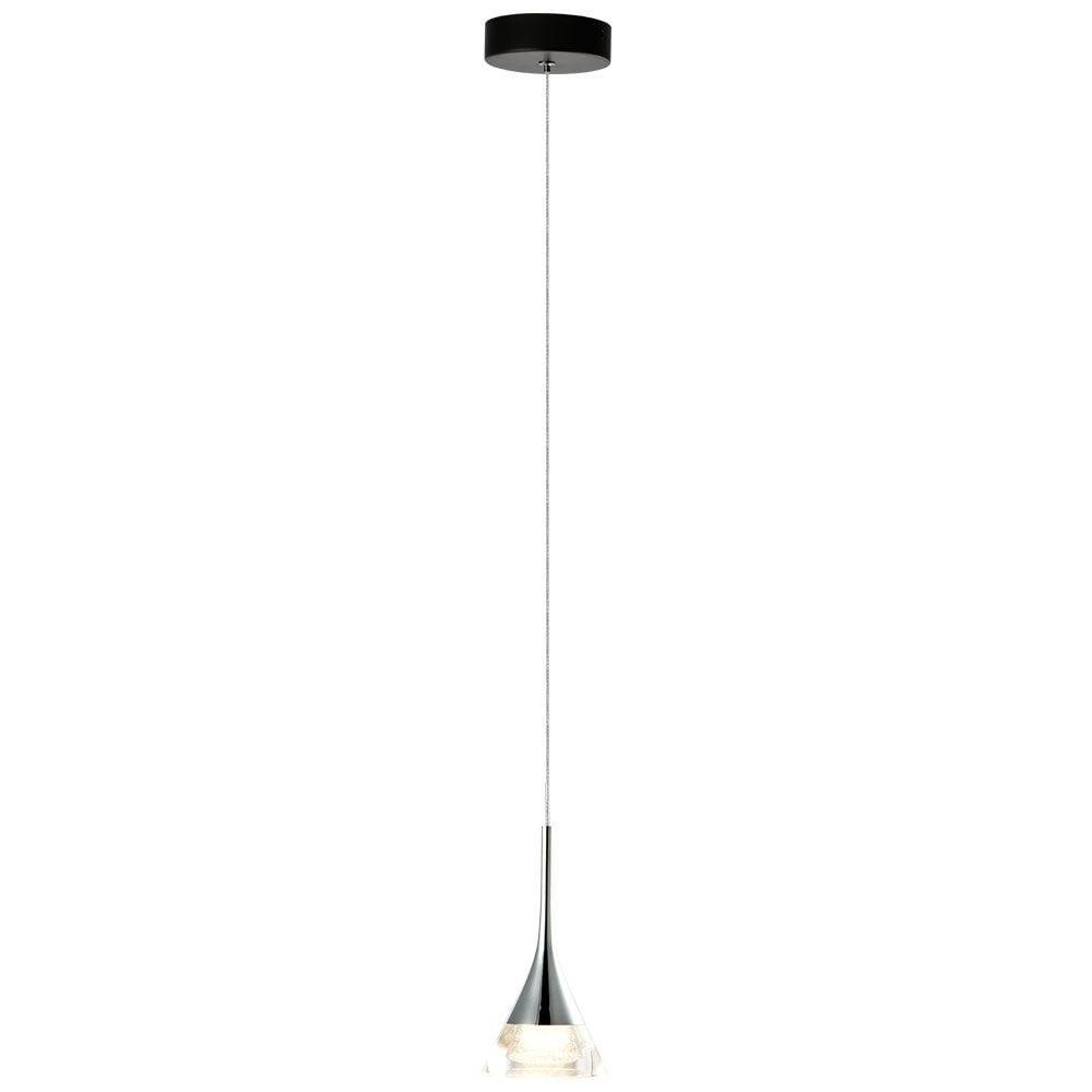Amalfi 4.75-in Integrated LED Height Adjustable ETL Certified Pendant Light with Cone Shade