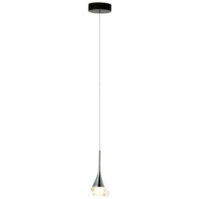 Amalfi 4.75-in Integrated LED Height Adjustable ETL Certified Pendant Light with Cone Shade