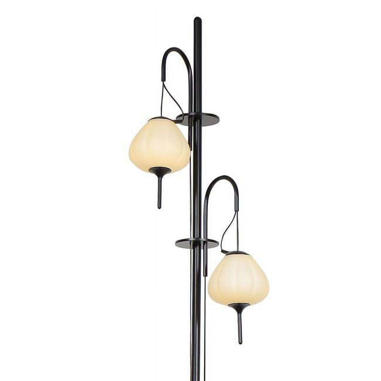 Lecce Arc 70" Black Energy Star Integrated LED Floor Lamp with Dimmer