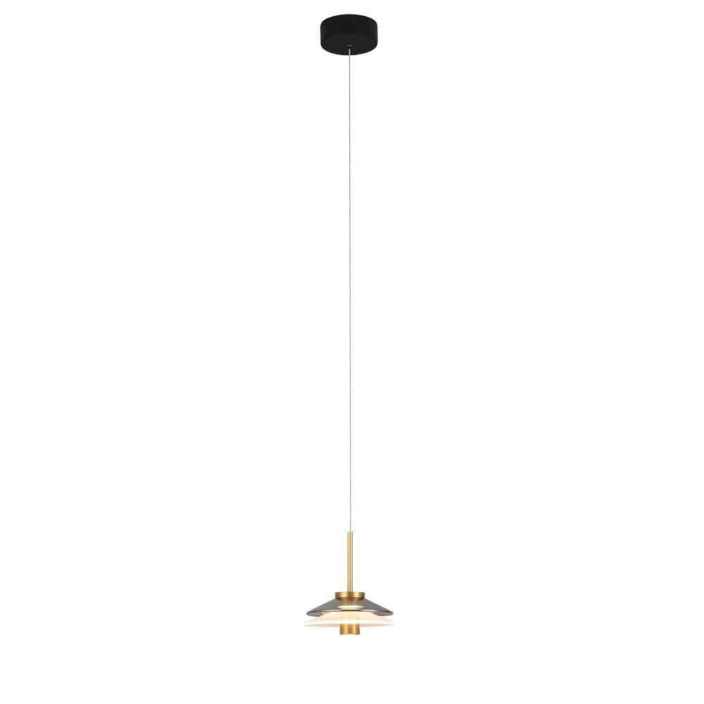 Verona 7-in 100-277V 1-Light ETL Certified Integrated LED Height Adjustable Cone Pendant Lighting