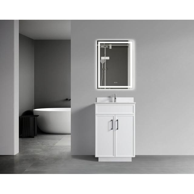 Dyconn Faucet Freestanding Vanity with Sink 2 doors - 24" Gray
