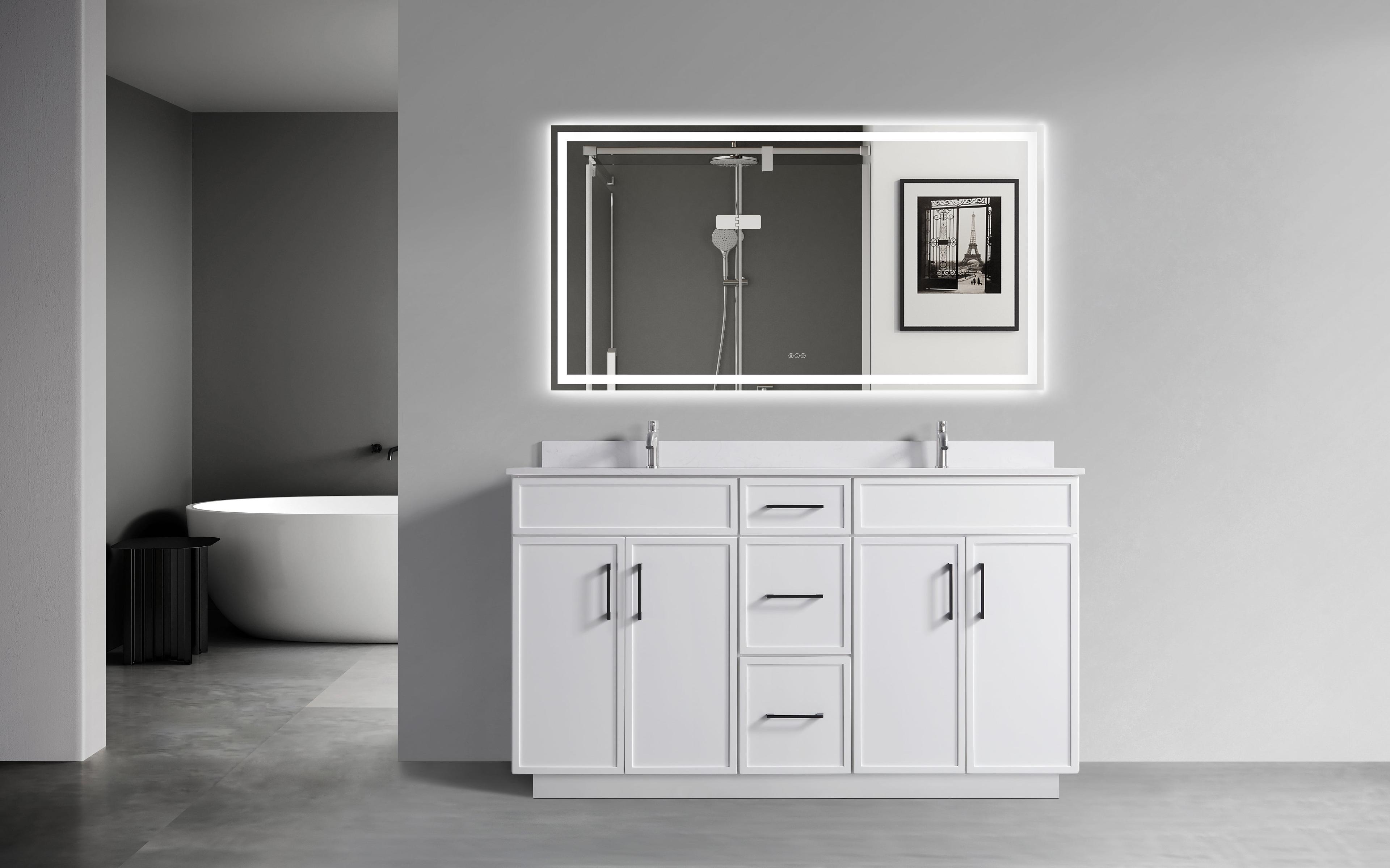 60'' Double Bathroom Vanity Base Only