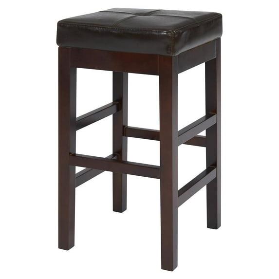 New Pacific Direct Valencia Backless Bicast Leather Counter Stool