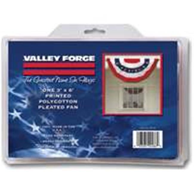 Valley Forge Multicolored Polycotton American Banner 36 in. x 72 in.