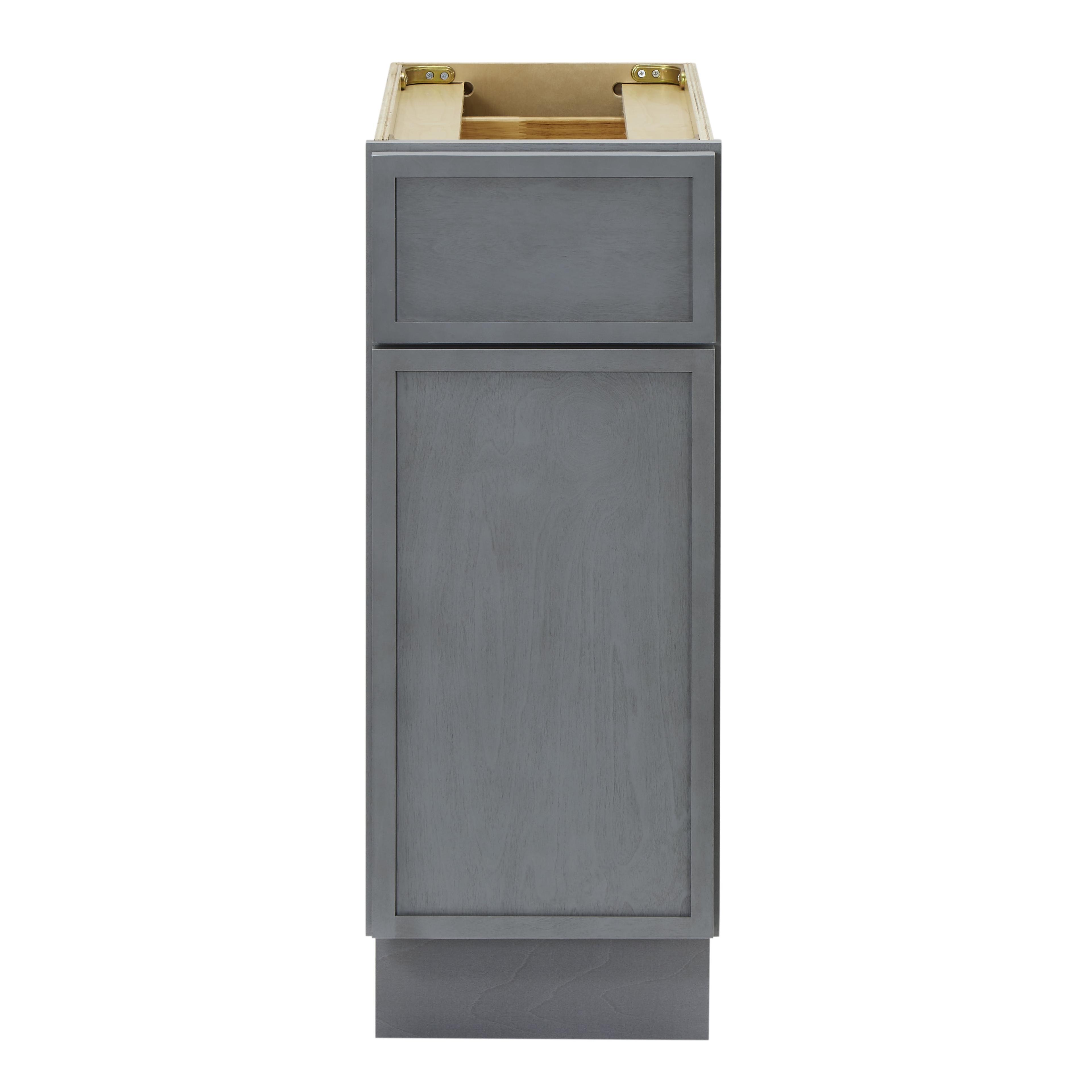 Vanity Art 12" W Birch Plywood Freestanding Single Base Storage Cabinet with Soft Close Door