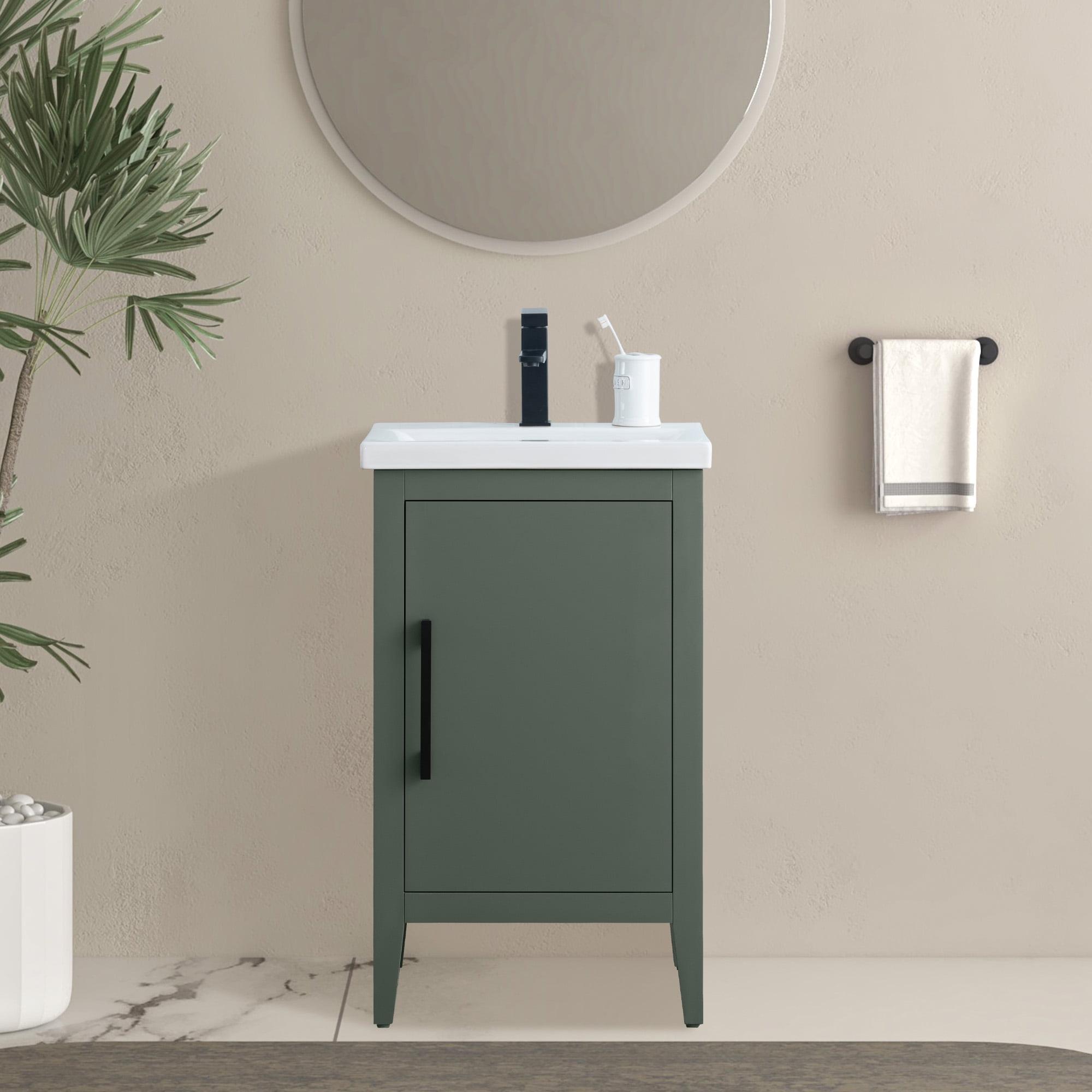 20'' Single Bathroom Vanity with Ceramic Top