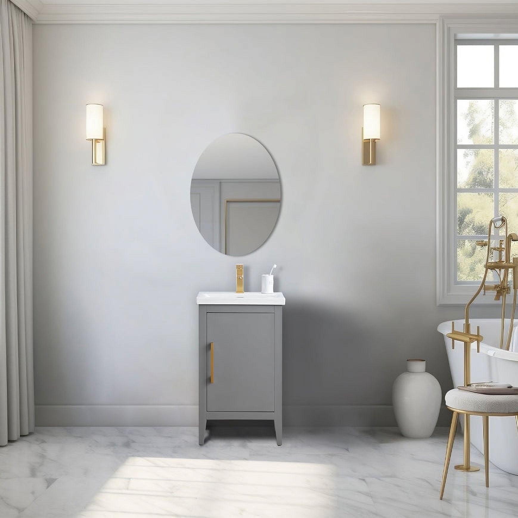 20'' Single Bathroom Vanity with Ceramic Top