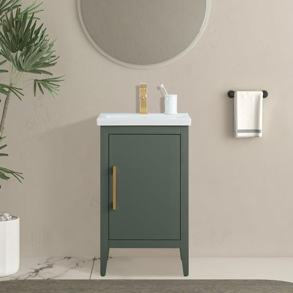 20'' Single Bathroom Vanity with Ceramic Top
