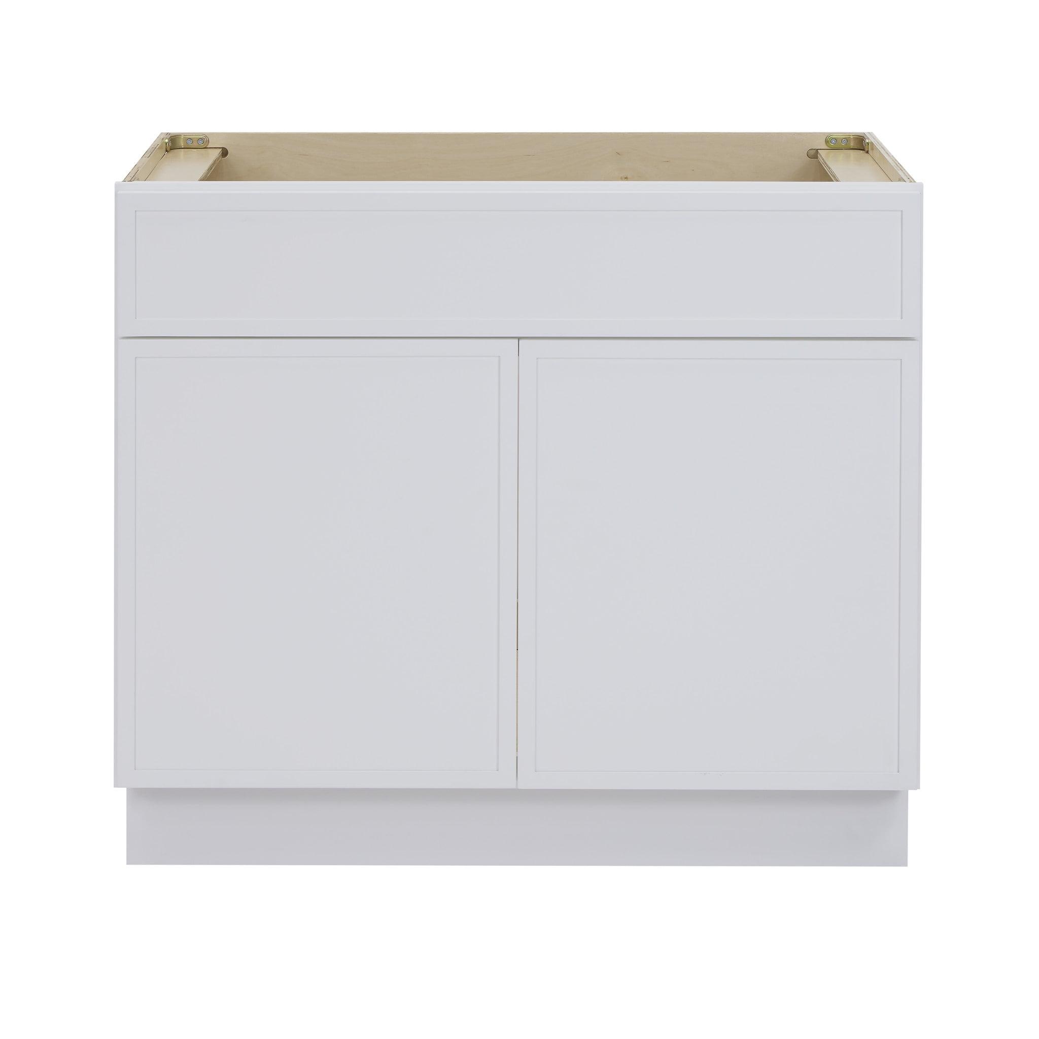36" W Birch Plywood Freestanding Single Base Storage Cabinet with Soft Close Door