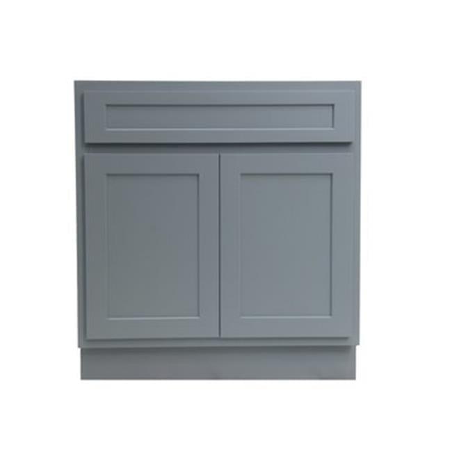 Vanity Art  Vanity Cabinet with Knockdown, White - 39 x 21 x 32.5 in.