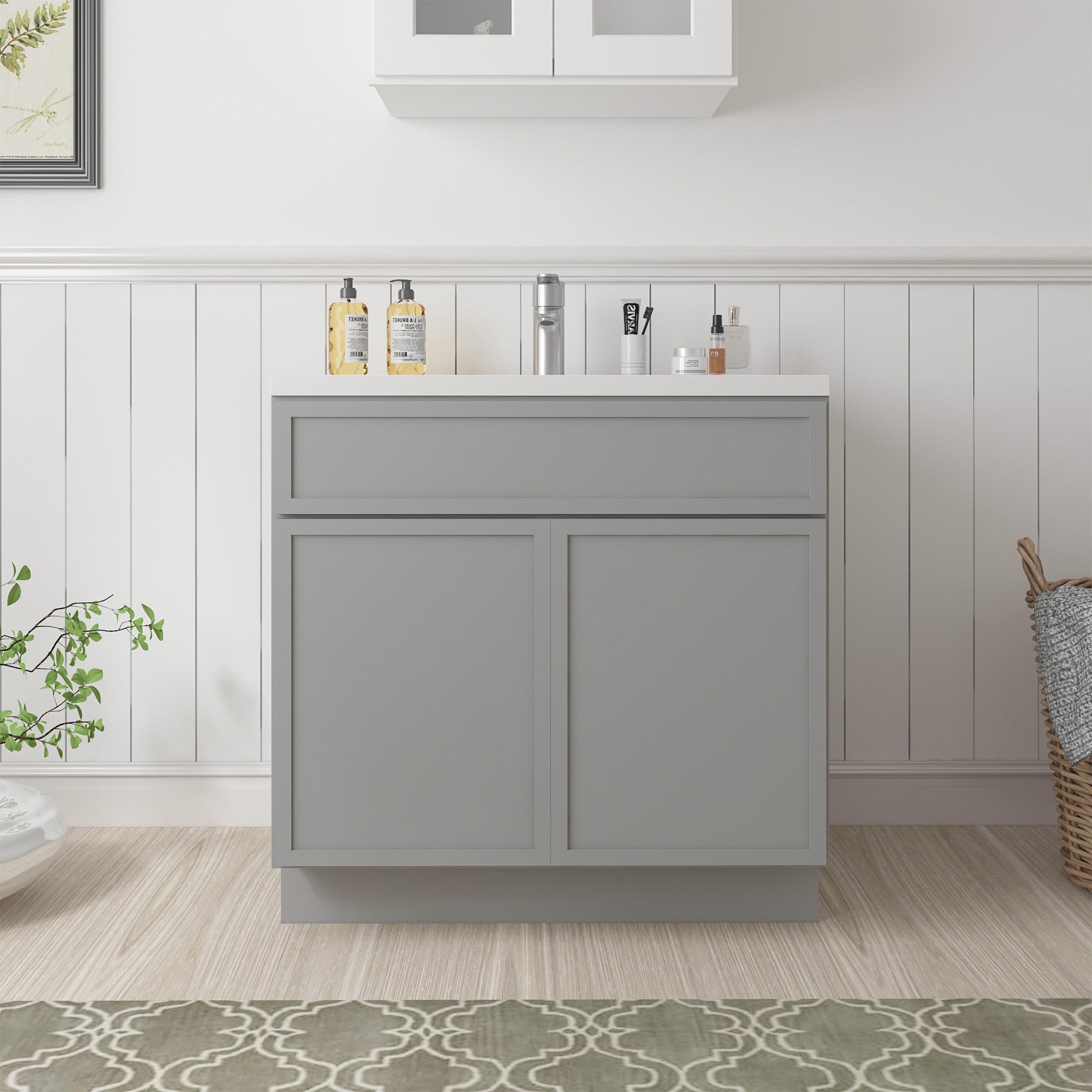 39" W Birch Plywood Freestanding Single Base Storage Cabinet with Soft Close Door