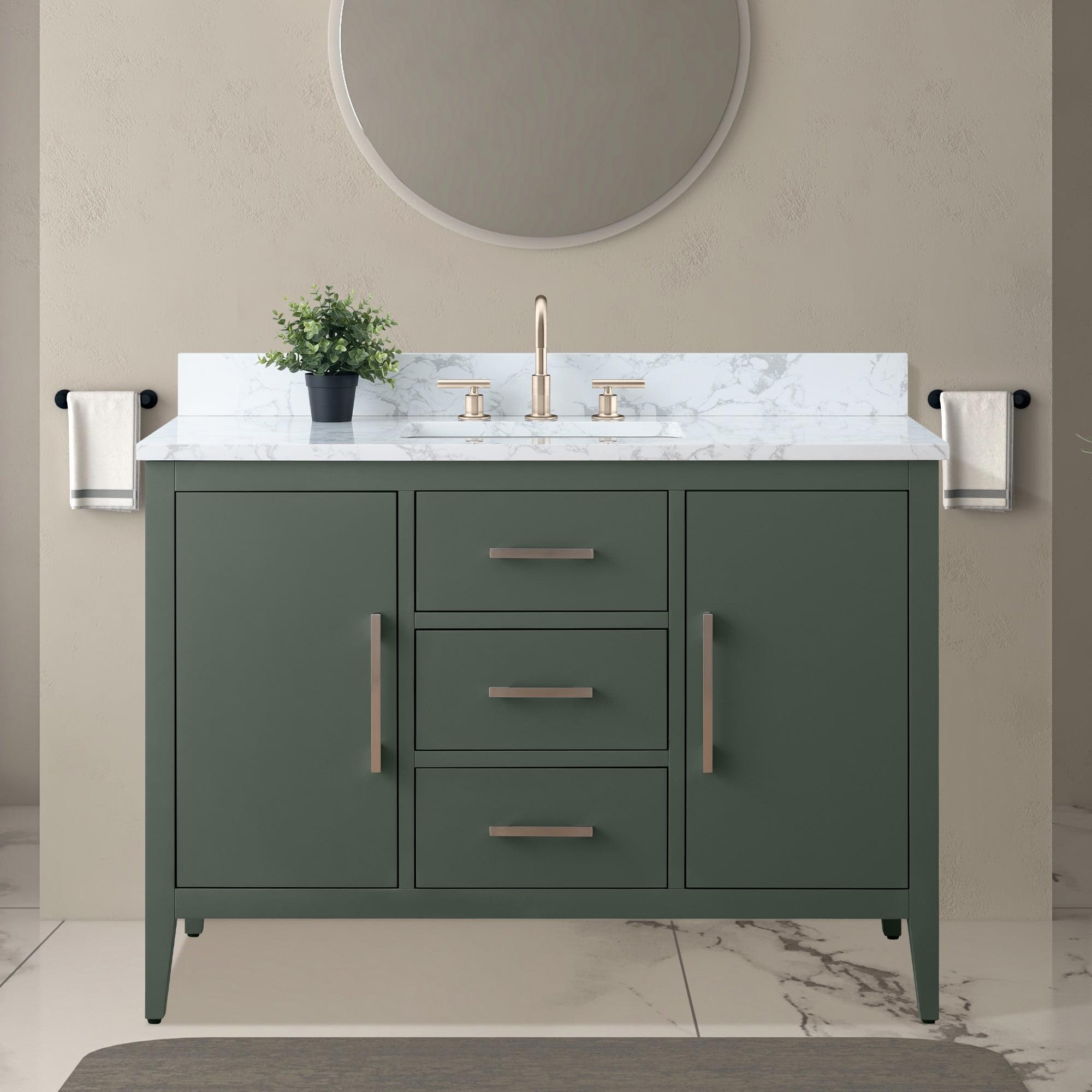 48'' Single Bathroom Vanity with Engineered Marble Top