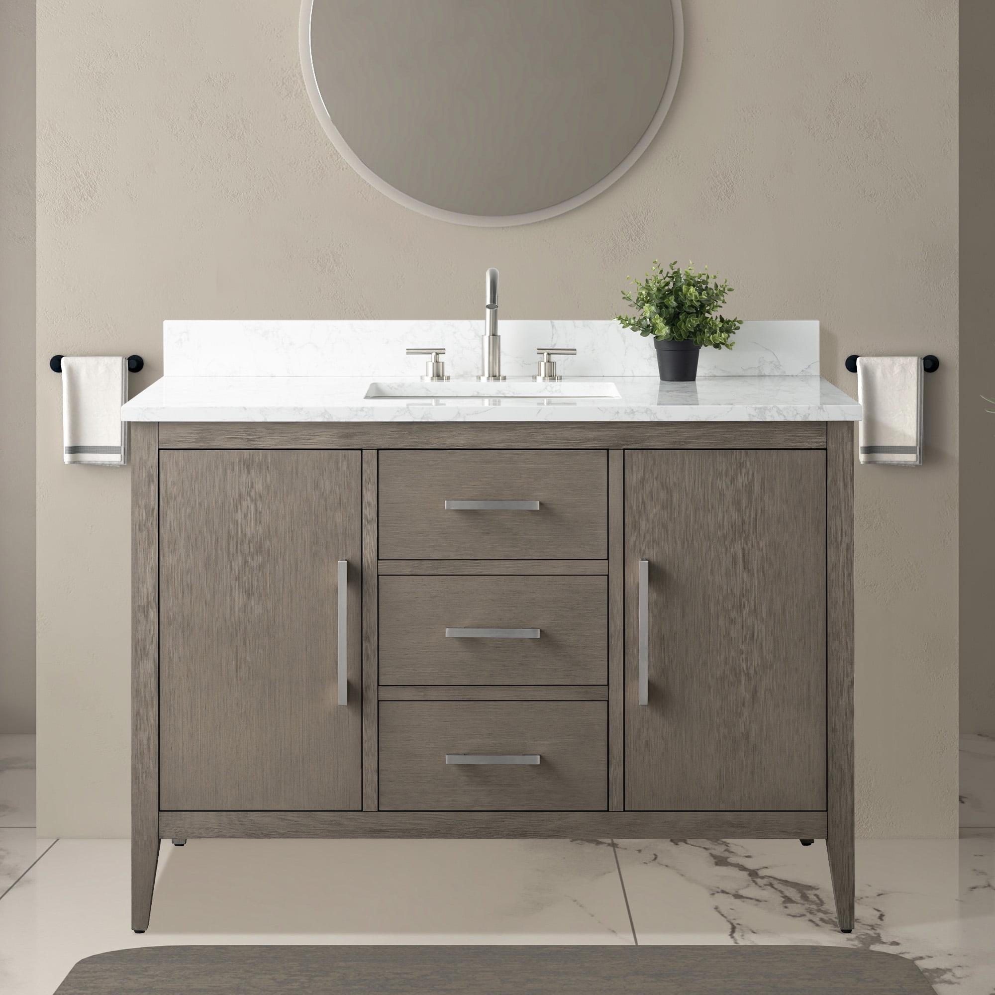 48'' Single Bathroom Vanity with Engineered Marble Top