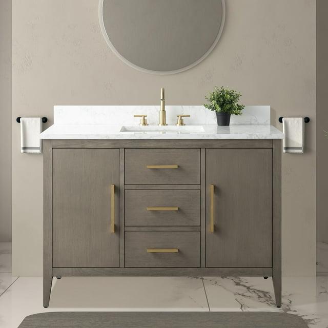 48'' Single Bathroom Vanity with Engineered Marble Top