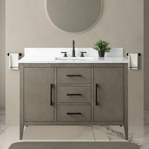 48'' Single Bathroom Vanity with Engineered Marble Top