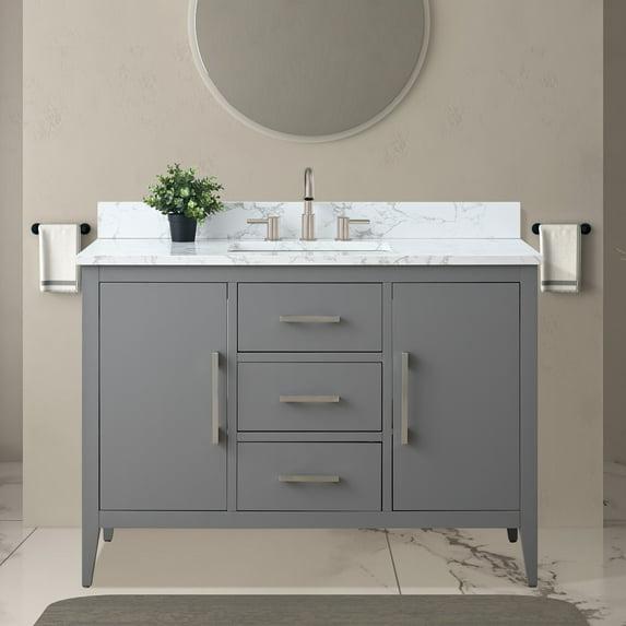 48'' Single Bathroom Vanity with Engineered Marble Top